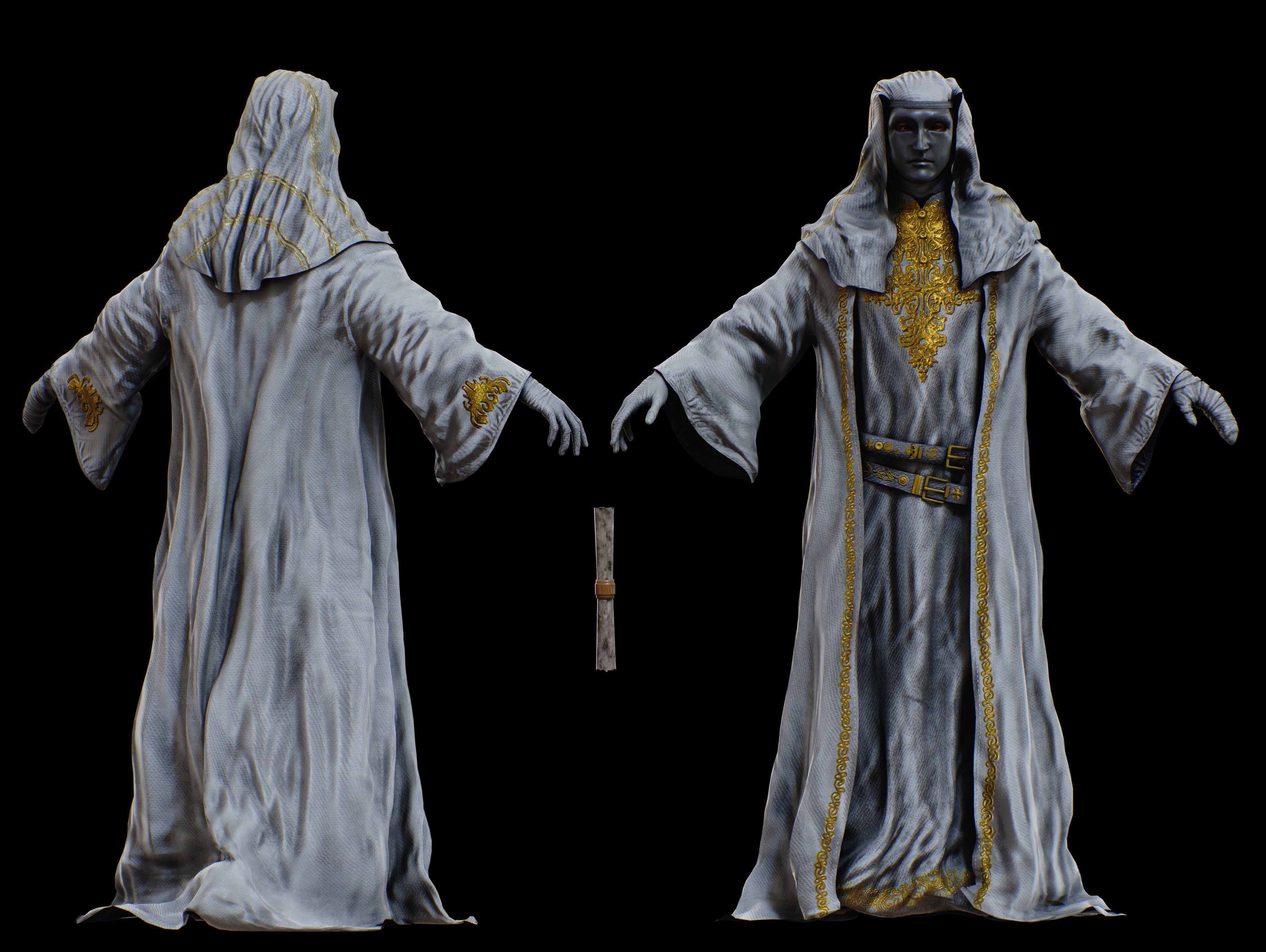 King Baldwin IV Low-poly 3D model_2