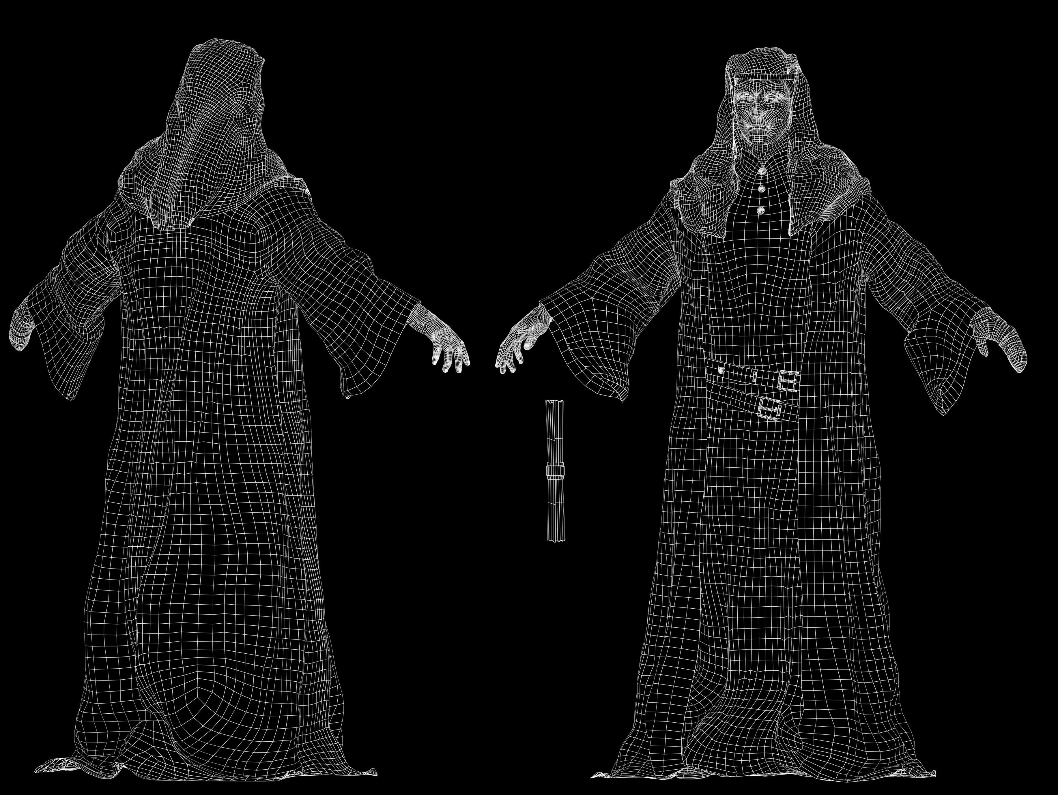 King Baldwin IV Low-poly 3D model_13