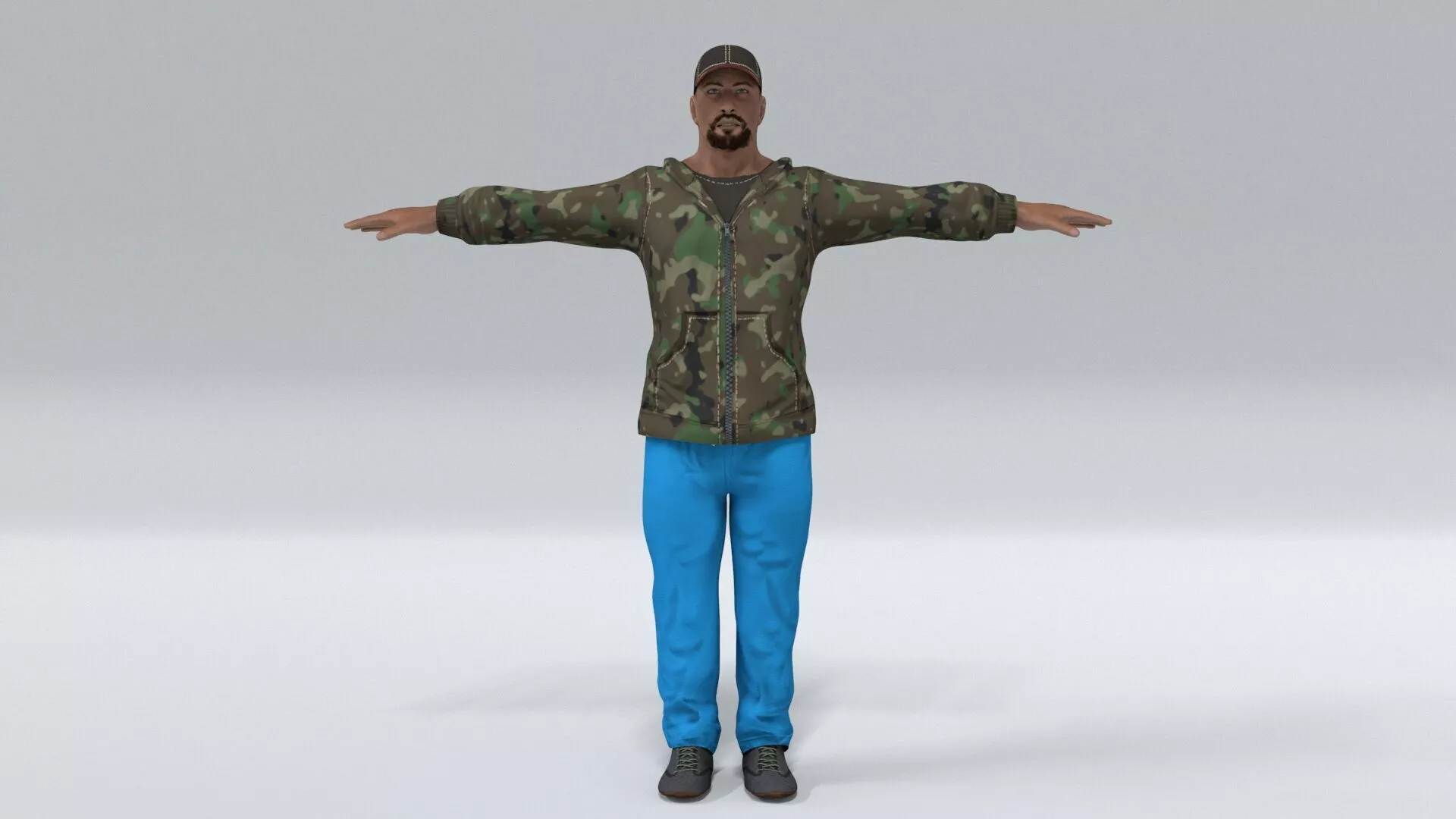 laos Game Hustler Low-poly 3D model