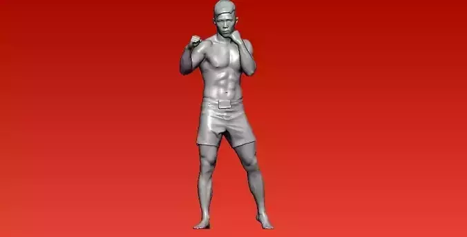  Boxing and martial arts player model - 3D print
