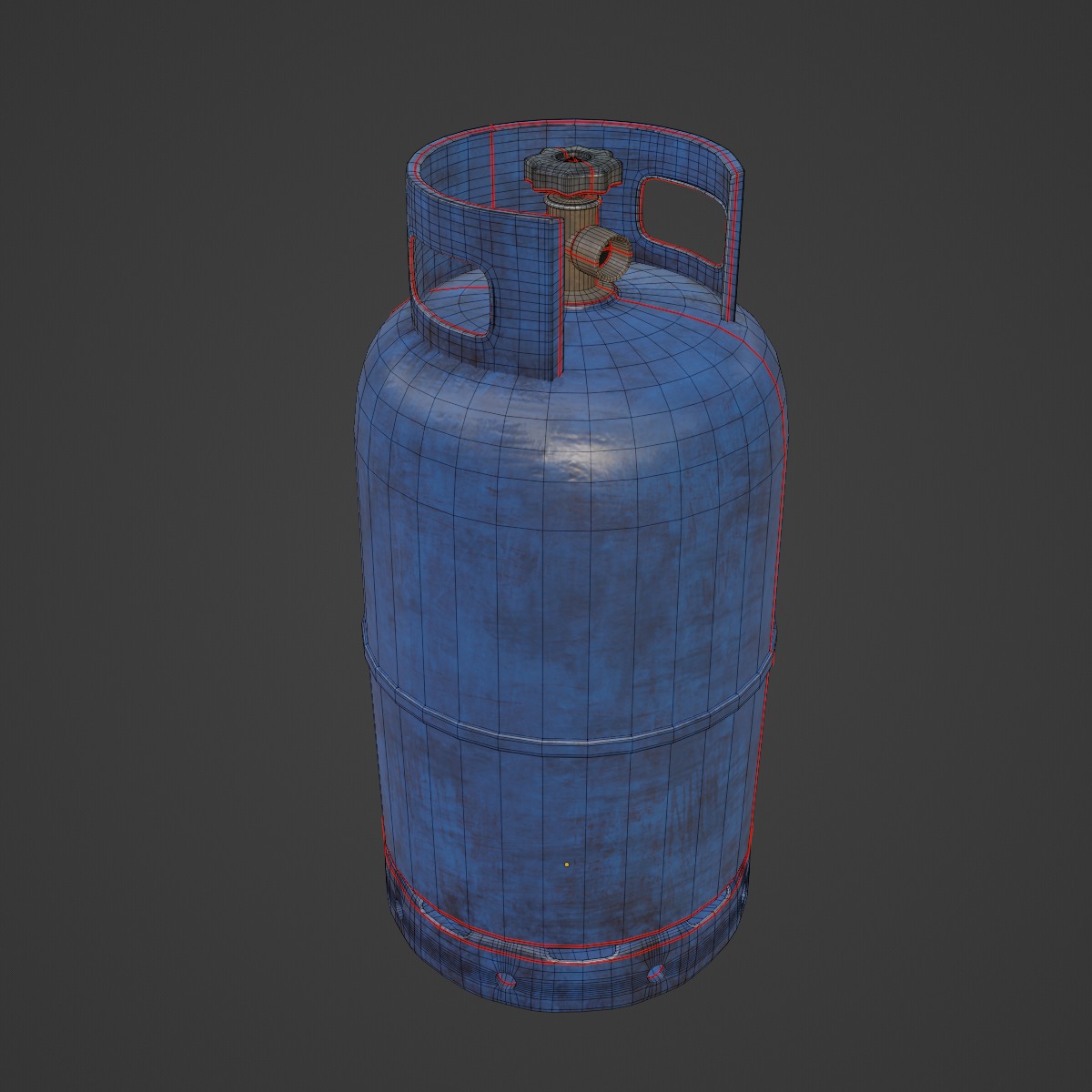 Dirty Gas Cylinder 02 3D model_7