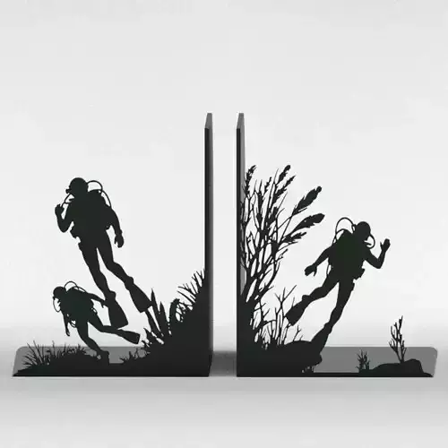Divers Bookends