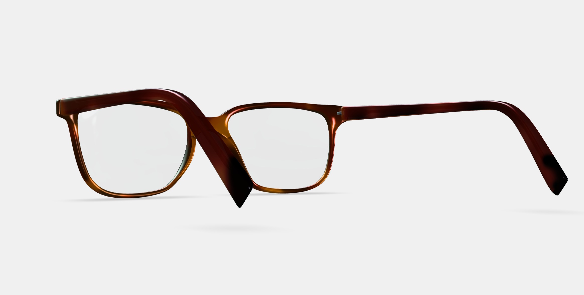 Hayden Eyeglasses in Rye Tortoise 3D model_3