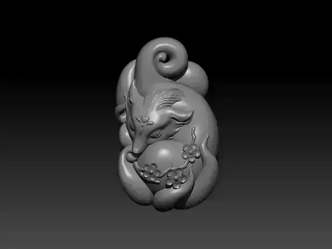 Fox Face 3D Print Model
