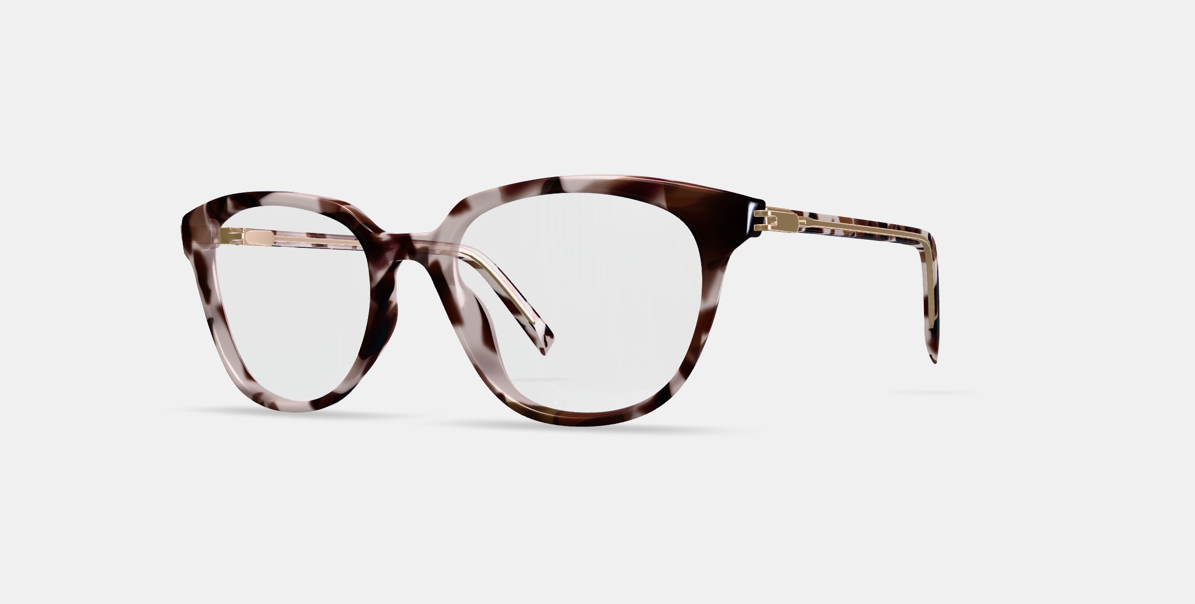Maeve Eyeglasses in Blush Tortoise 3D model_13