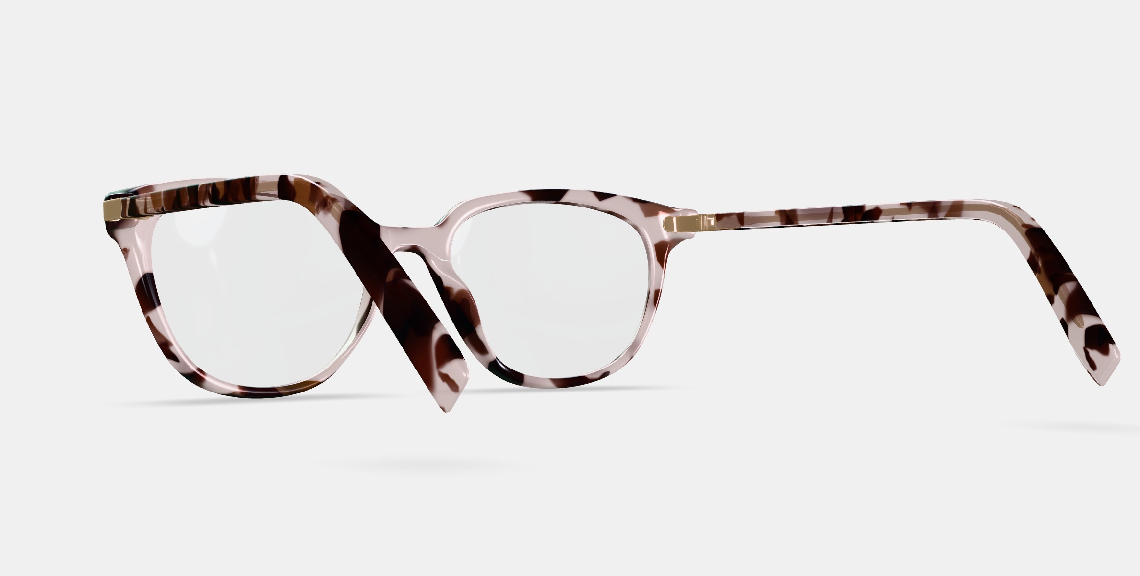 Maeve Eyeglasses in Blush Tortoise 3D model_3