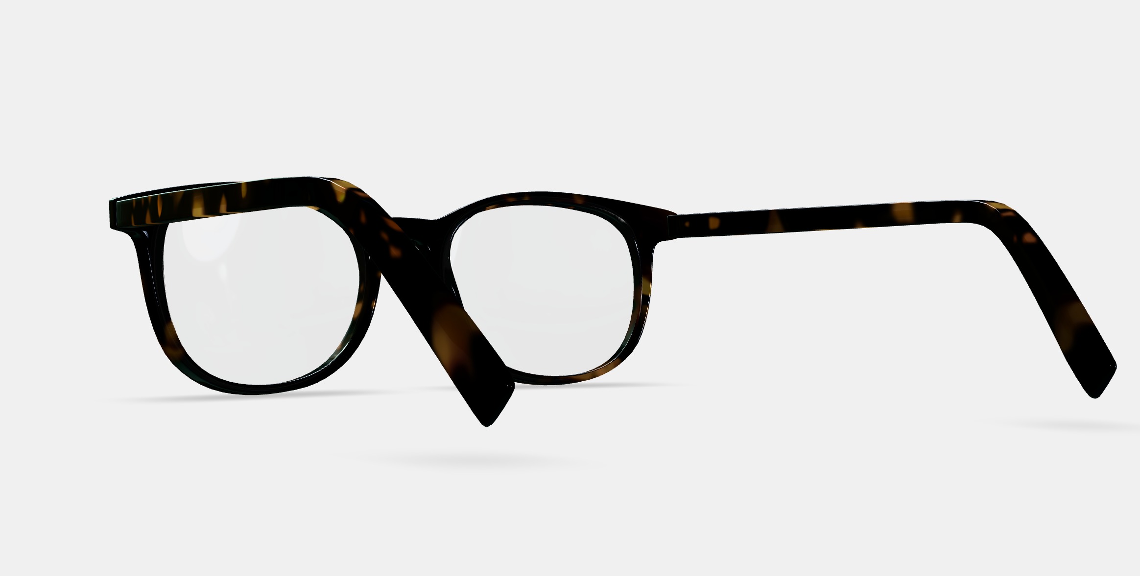 Durand Eyeglasses in Whiskey Tortoise 3D model_4