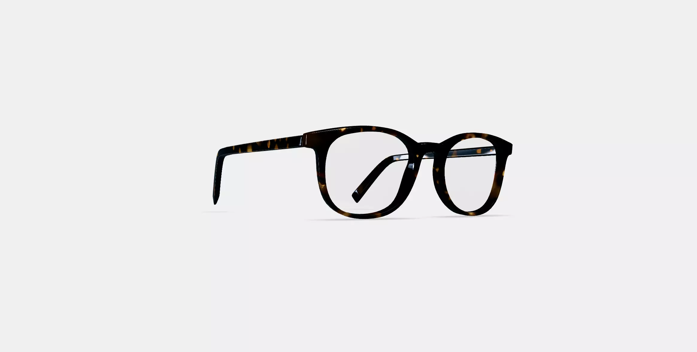 Durand Eyeglasses in Whiskey Tortoise 3D model_0