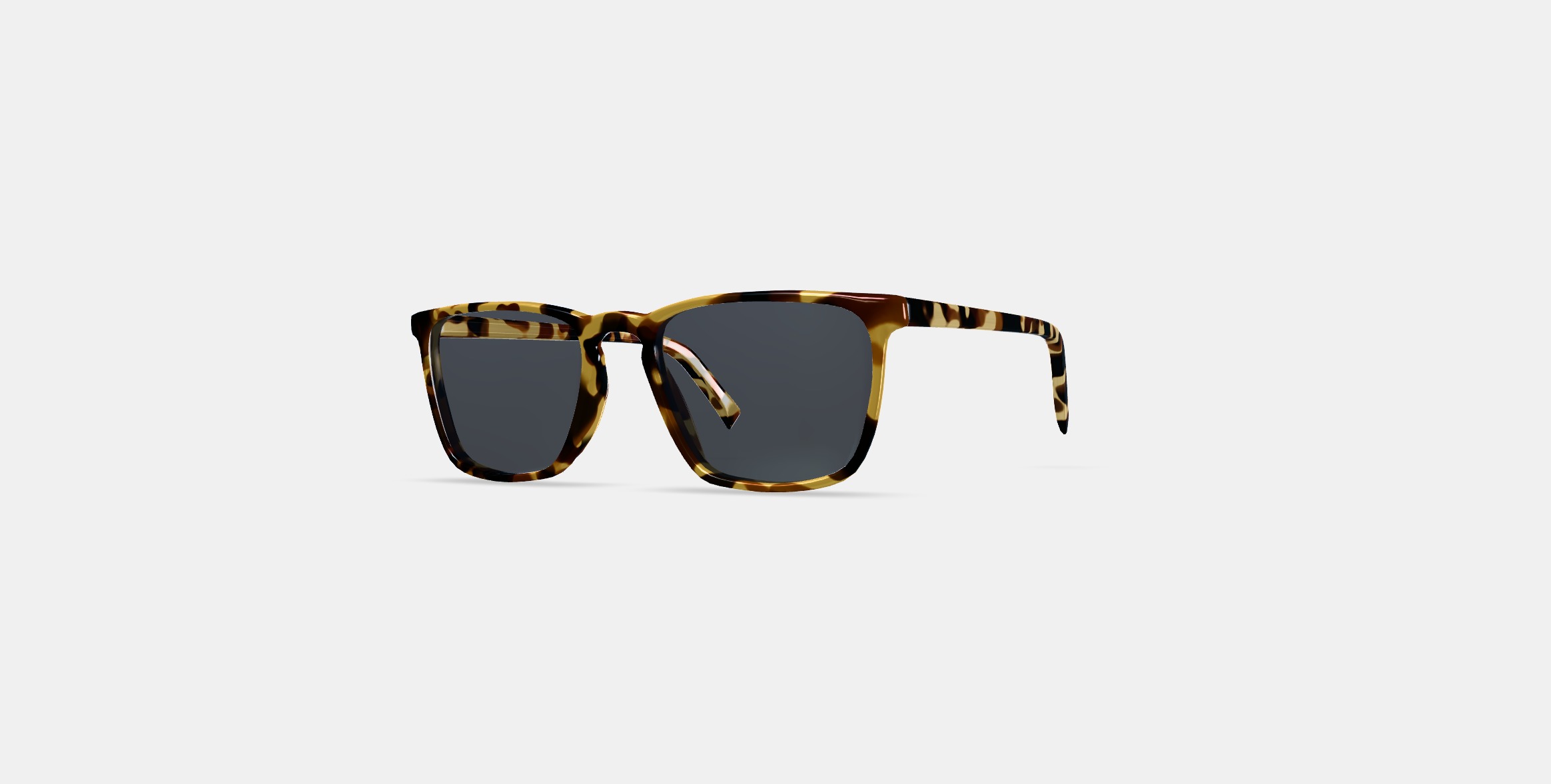 Sutton Sunglasses in Walnut Tortoise 3D model_12