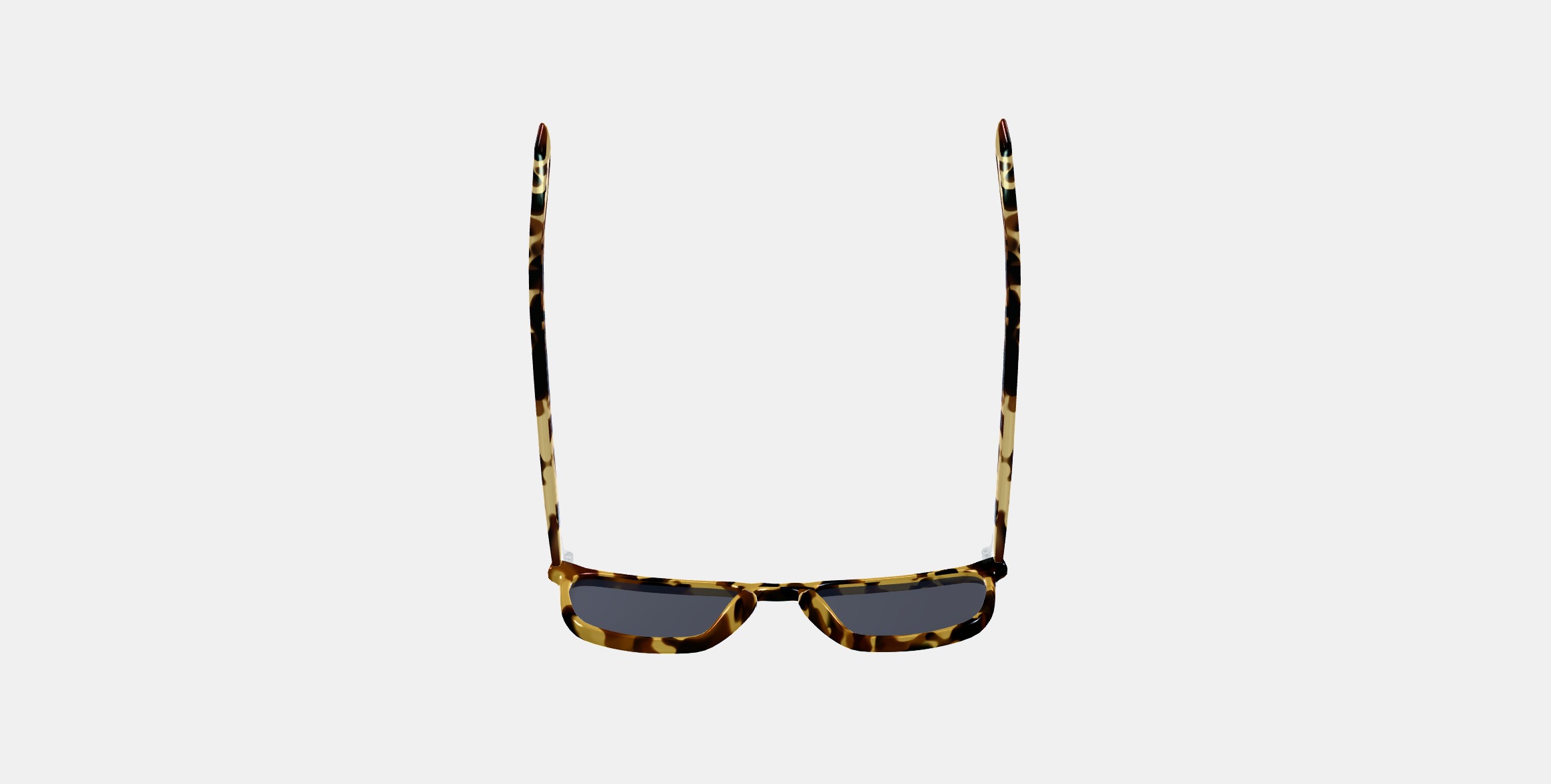 Sutton Sunglasses in Walnut Tortoise 3D model_8
