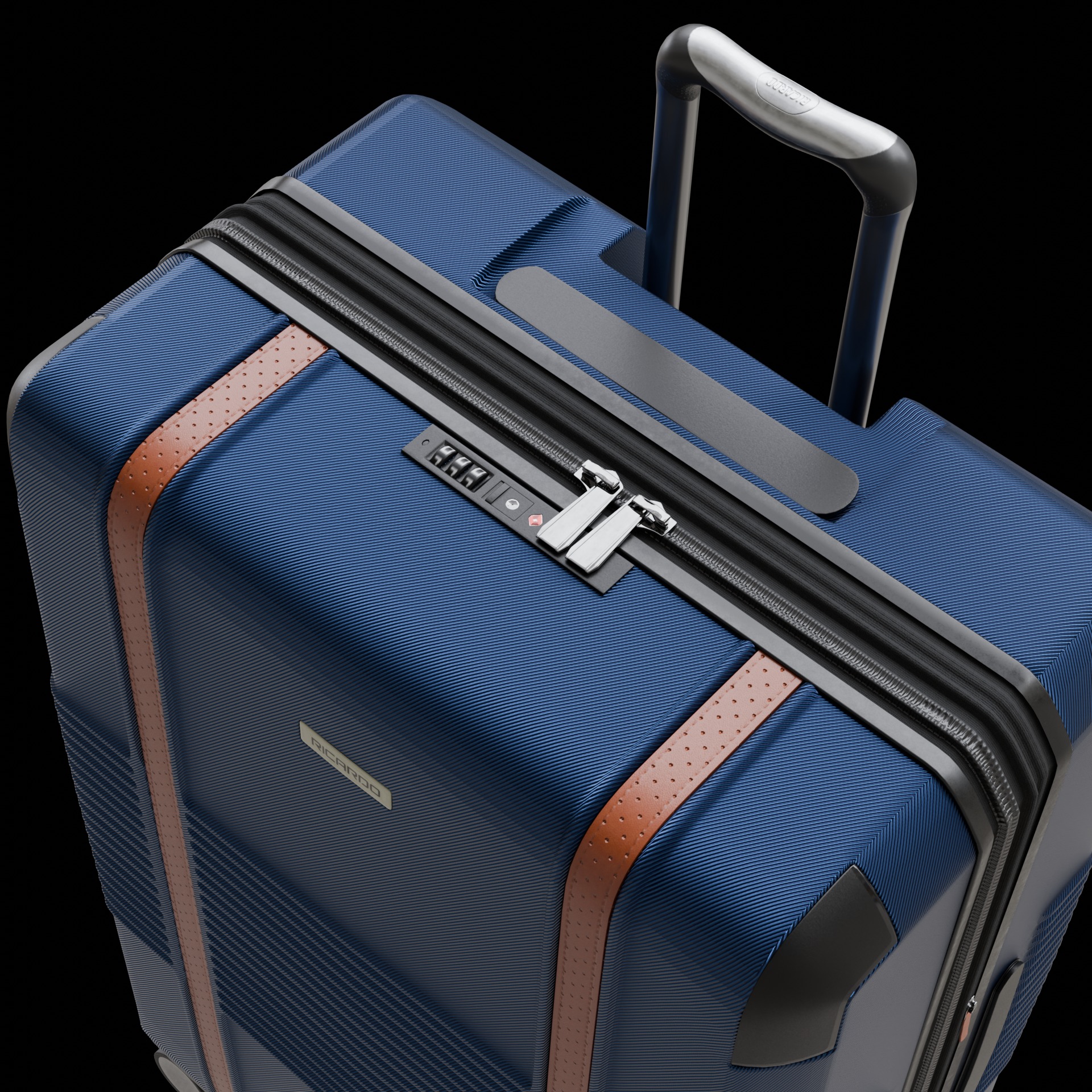 Suitcase Low-poly 3D model_9