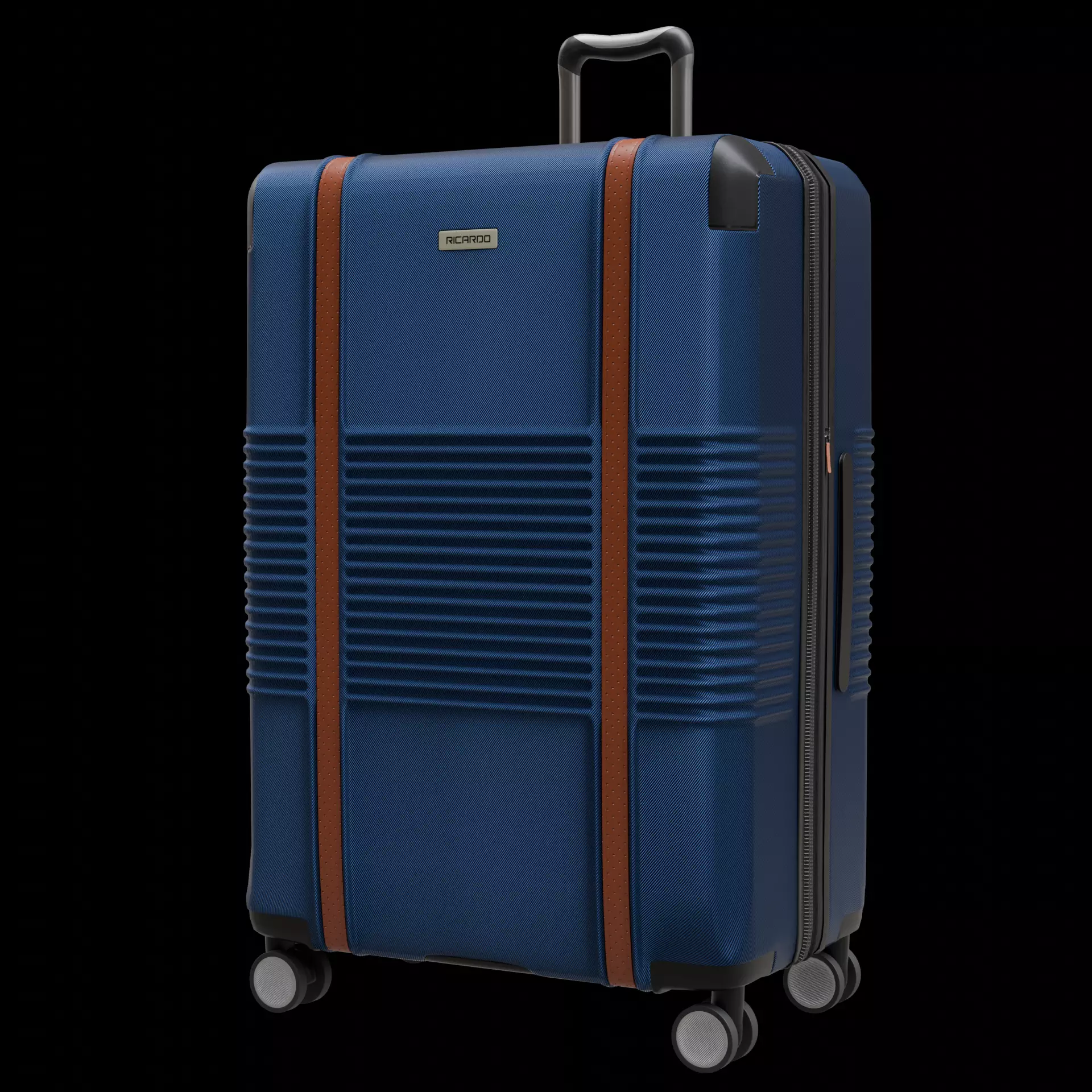 Suitcase Low-poly 3D model_0
