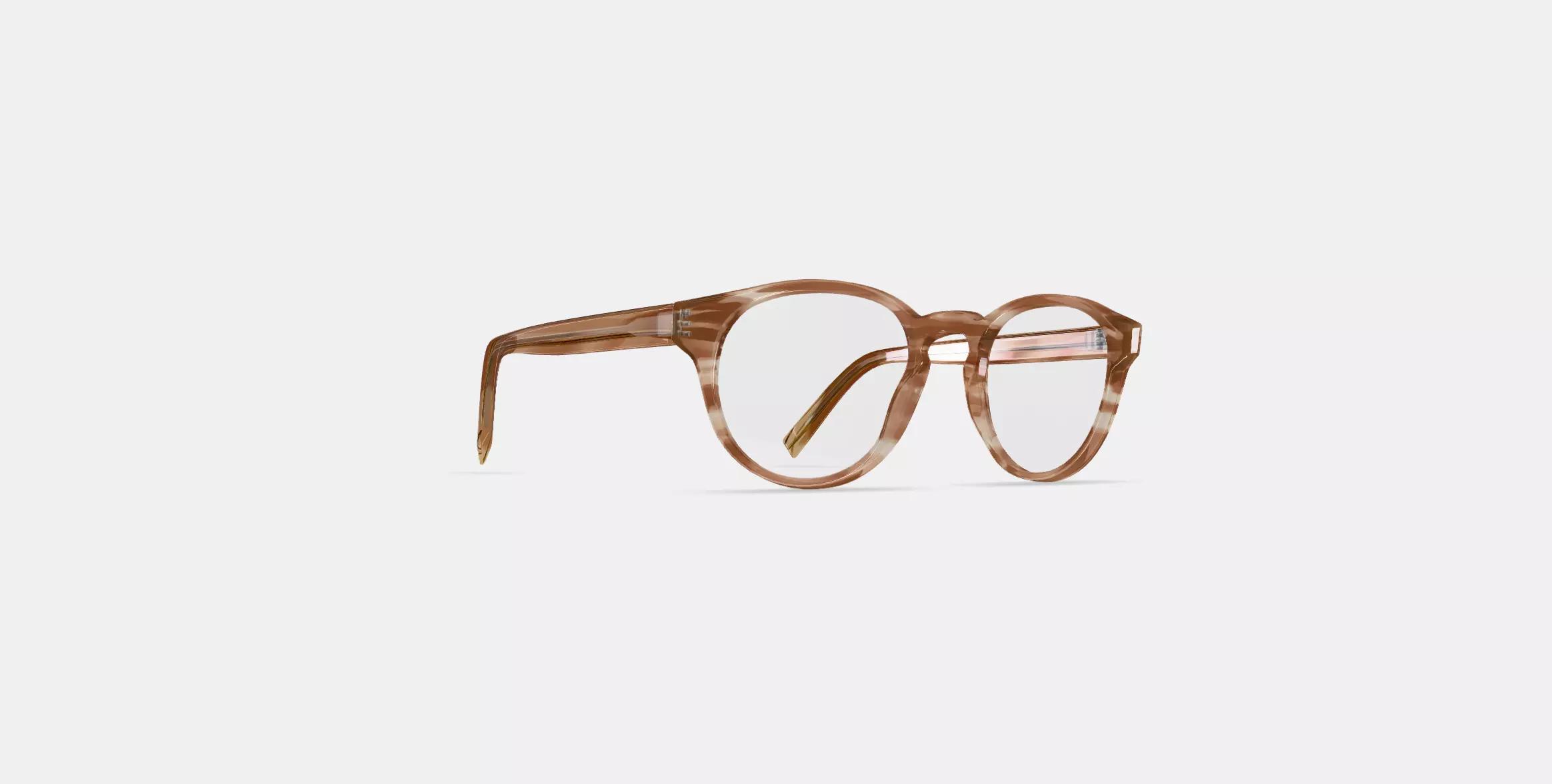 Percey Eyeglasses in Chestnut Crystal 3D model_0