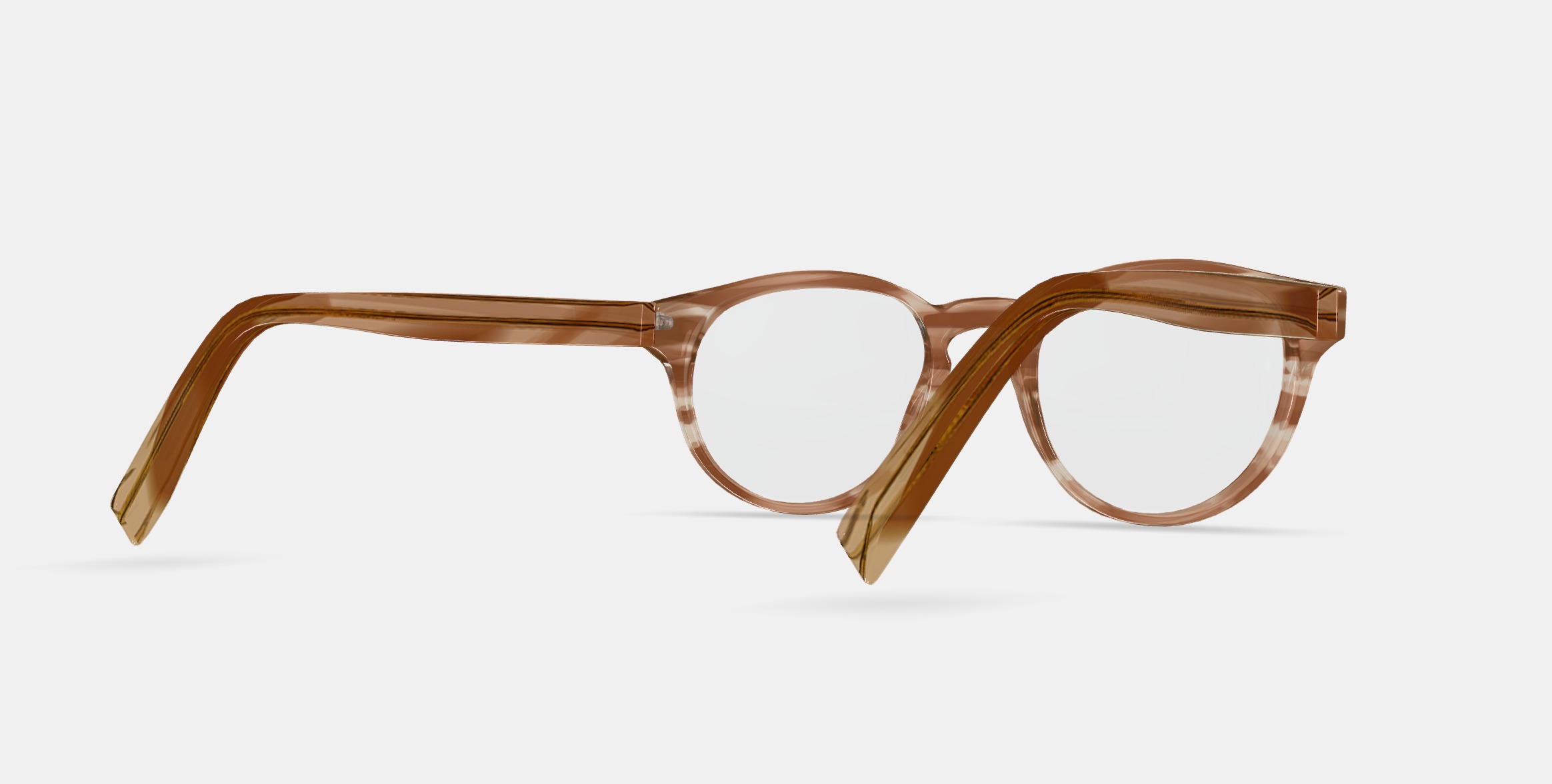 Percey Eyeglasses in Chestnut Crystal 3D model_6
