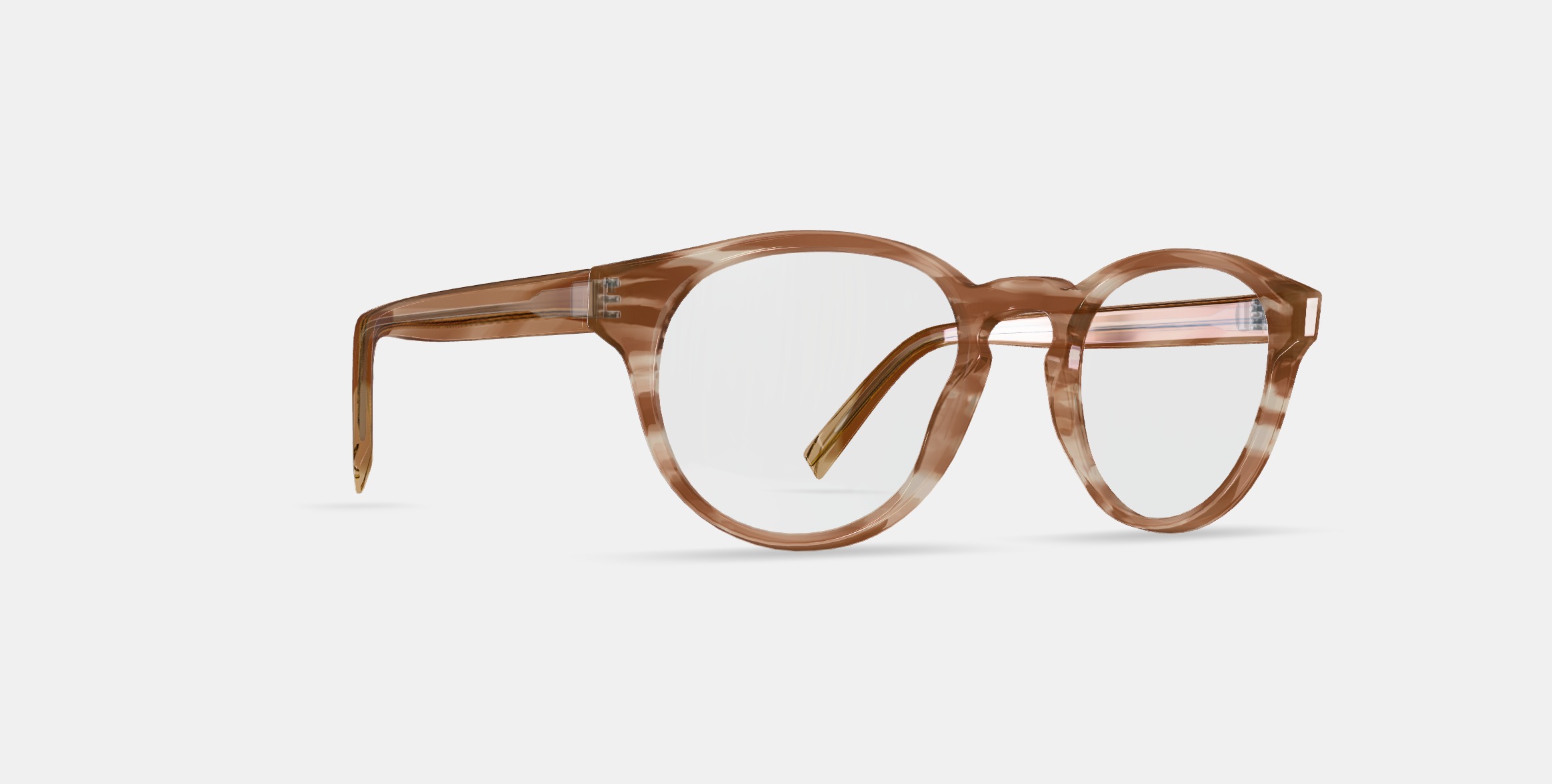 Percey Eyeglasses in Chestnut Crystal 3D model_8
