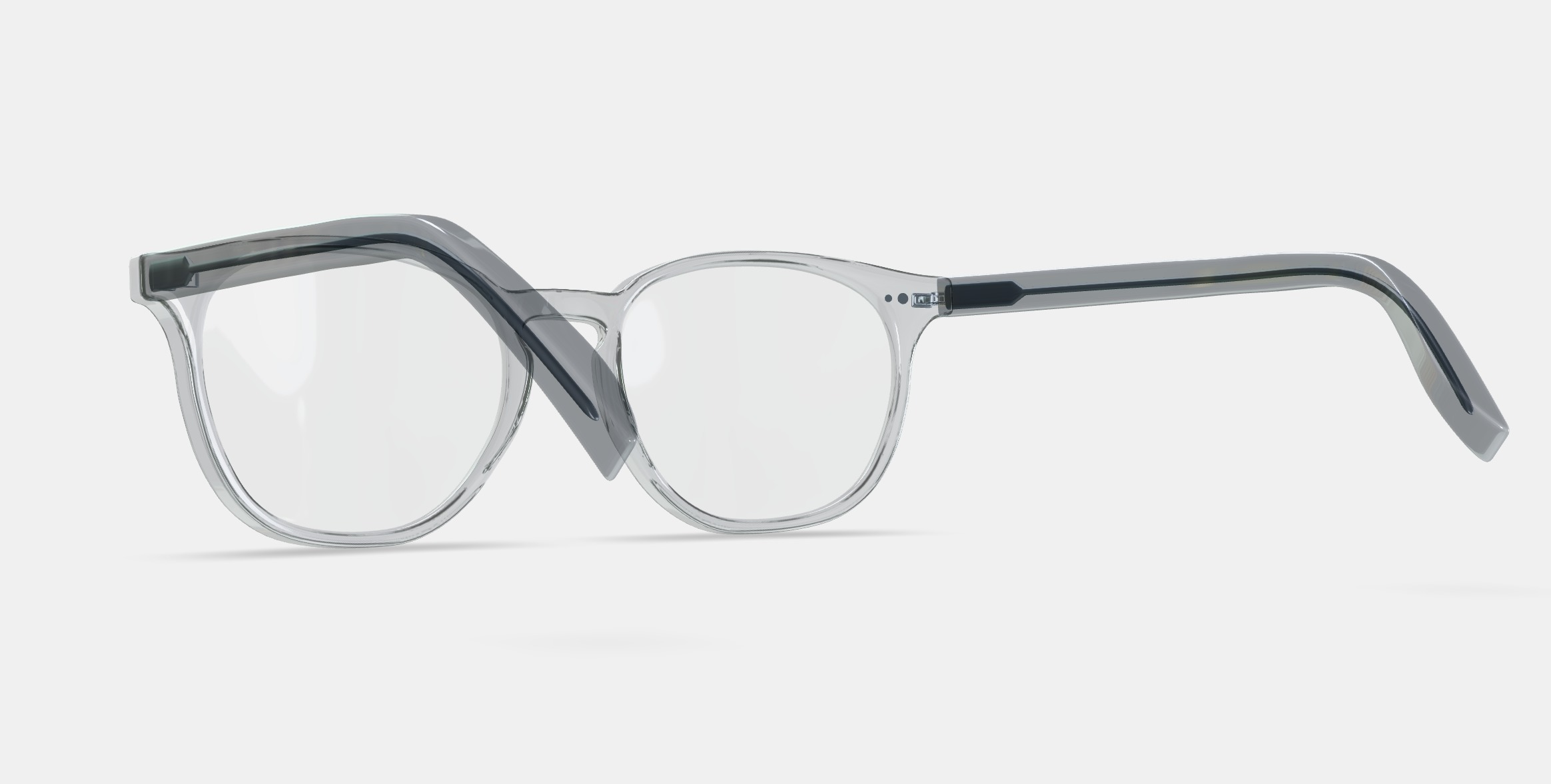 Carlton Eyeglasses in Crystal 3D model_3