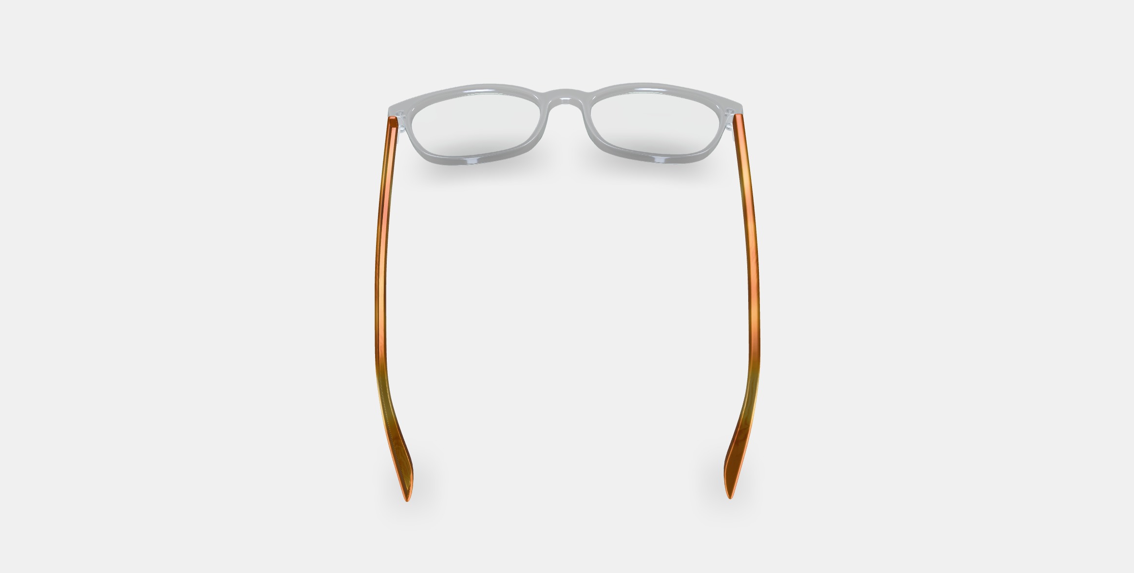 Bodie Eyeglasses in Crystal with English Oak 3D model_3