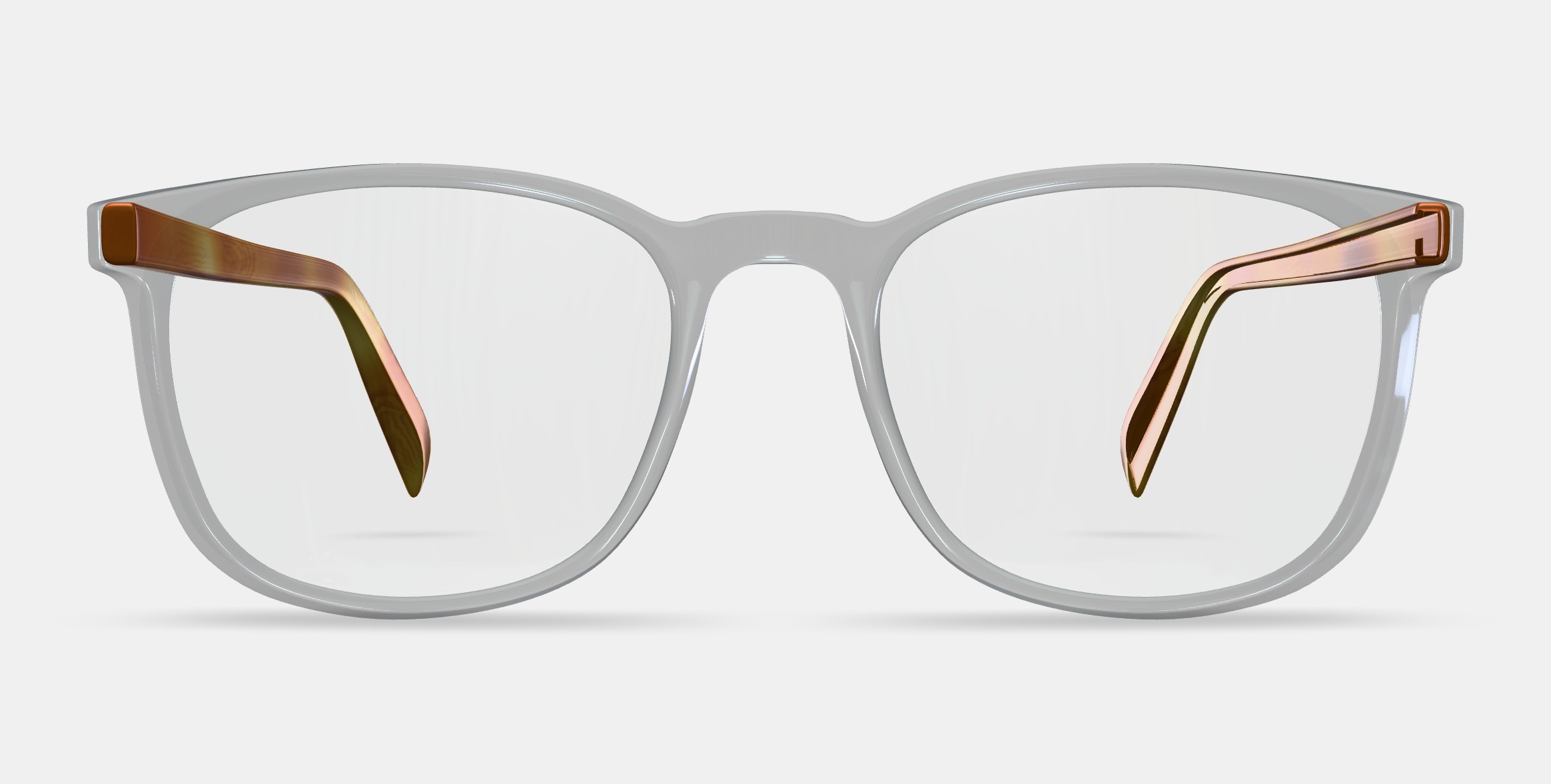 Bodie Eyeglasses in Crystal with English Oak 3D model_11
