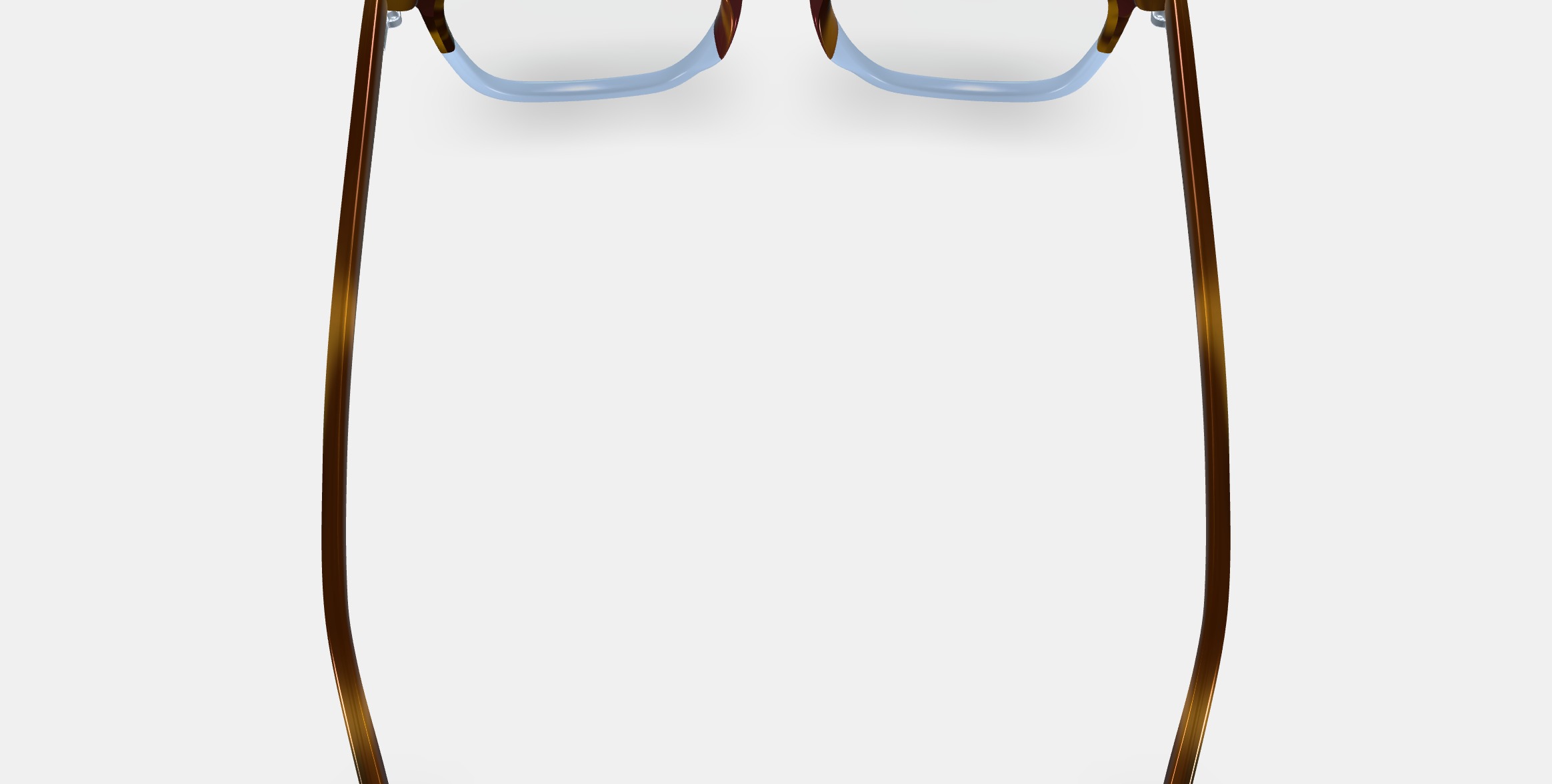 Santiago Eyeglasses in Hudson Blue Fade 3D model_3
