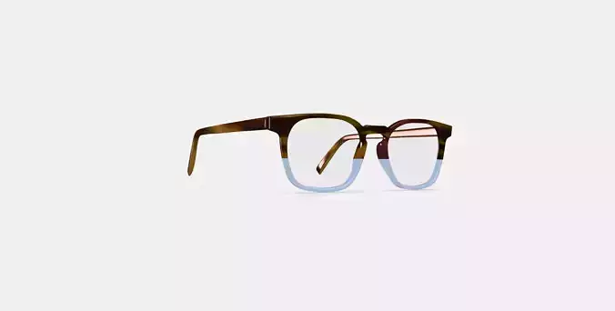 Santiago Eyeglasses in Hudson Blue Fade