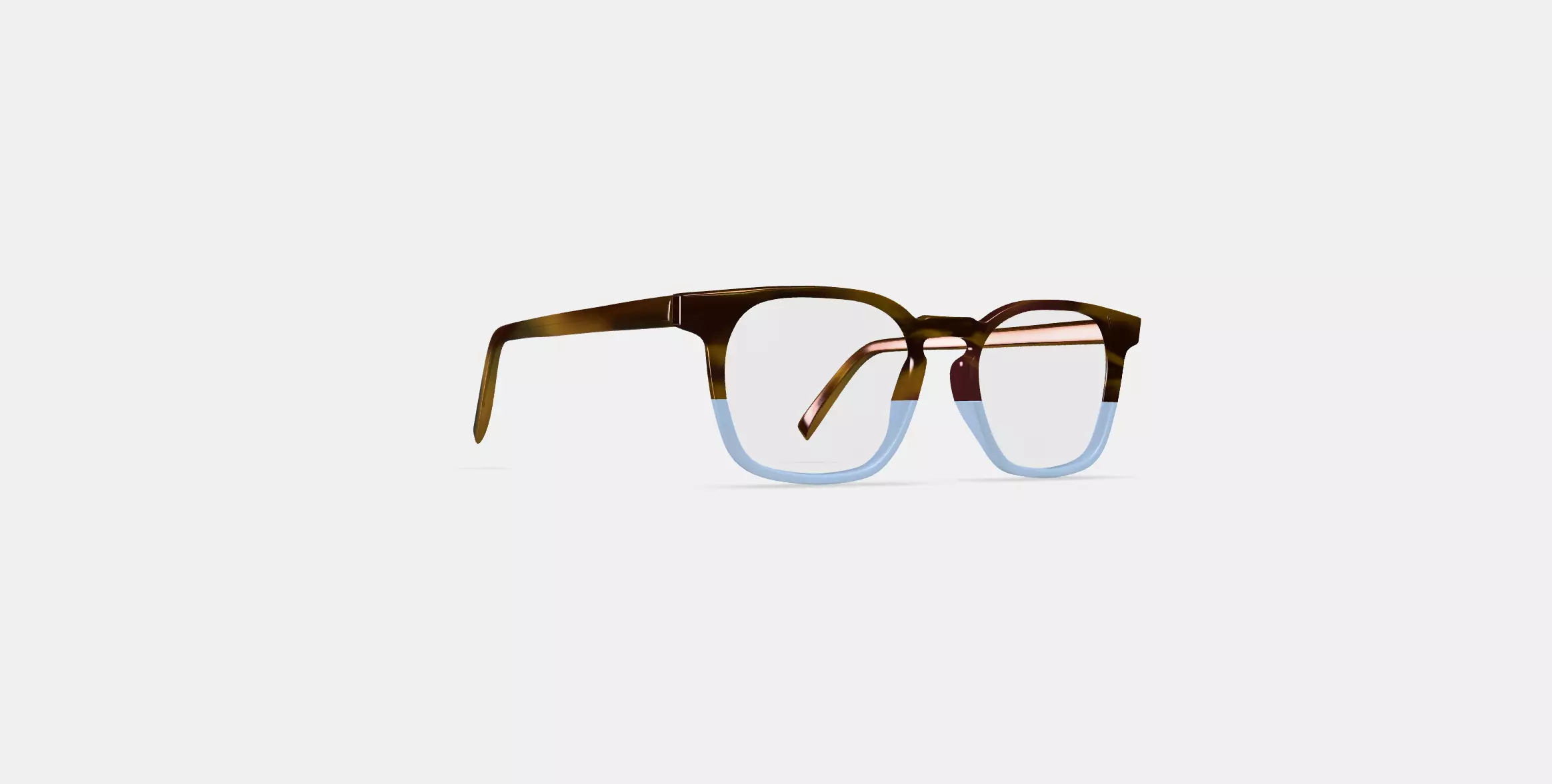 Santiago Eyeglasses in Hudson Blue Fade 3D model_0
