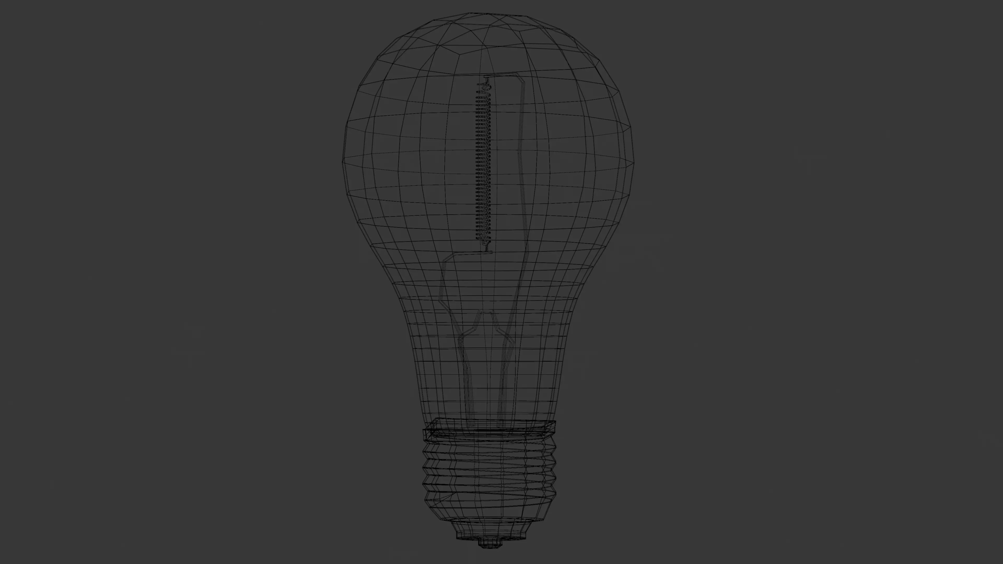 Pack of Three Lightbulbs Low-poly 3D model_9
