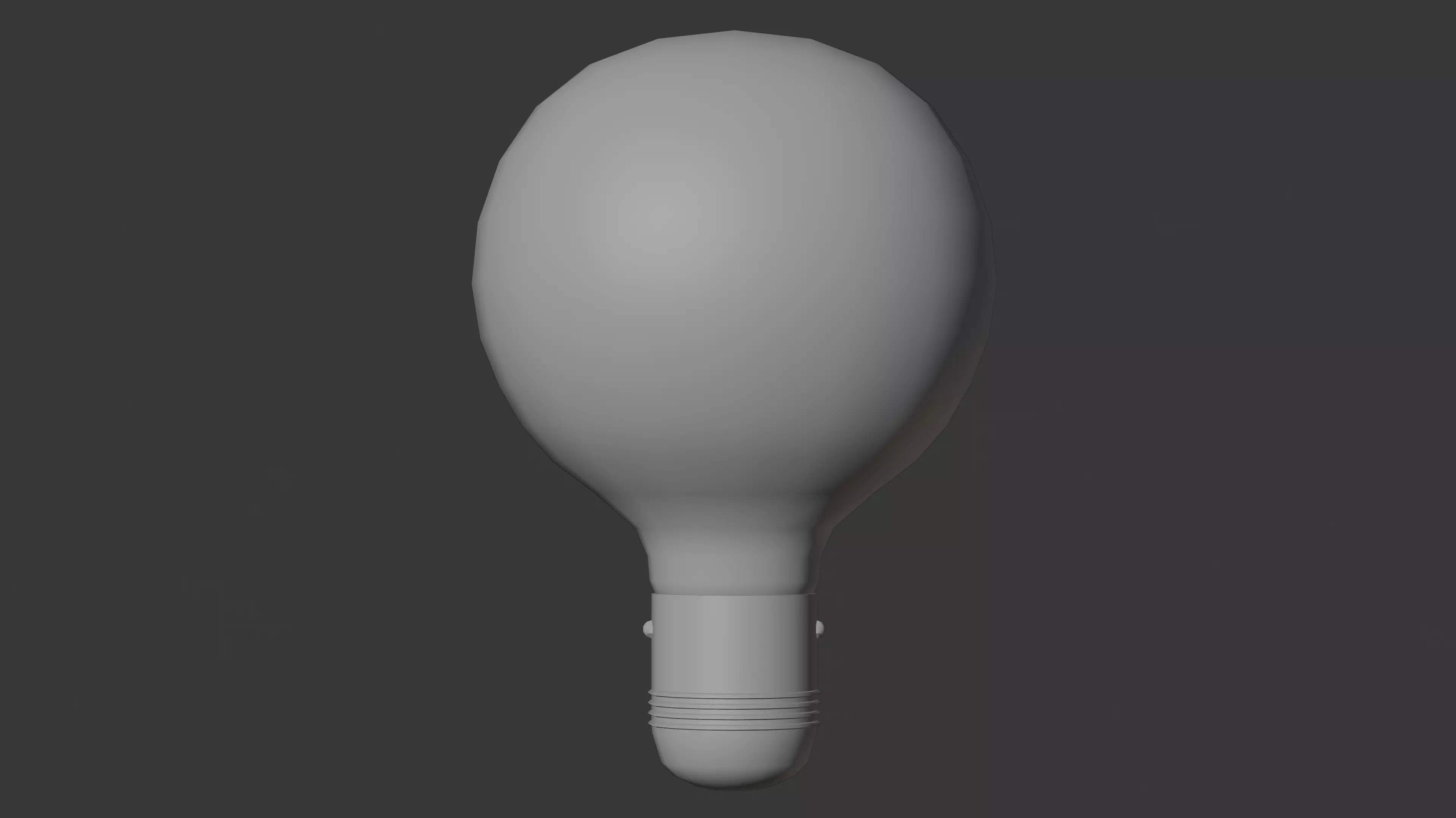 Pack of Three Lightbulbs Low-poly 3D model_4