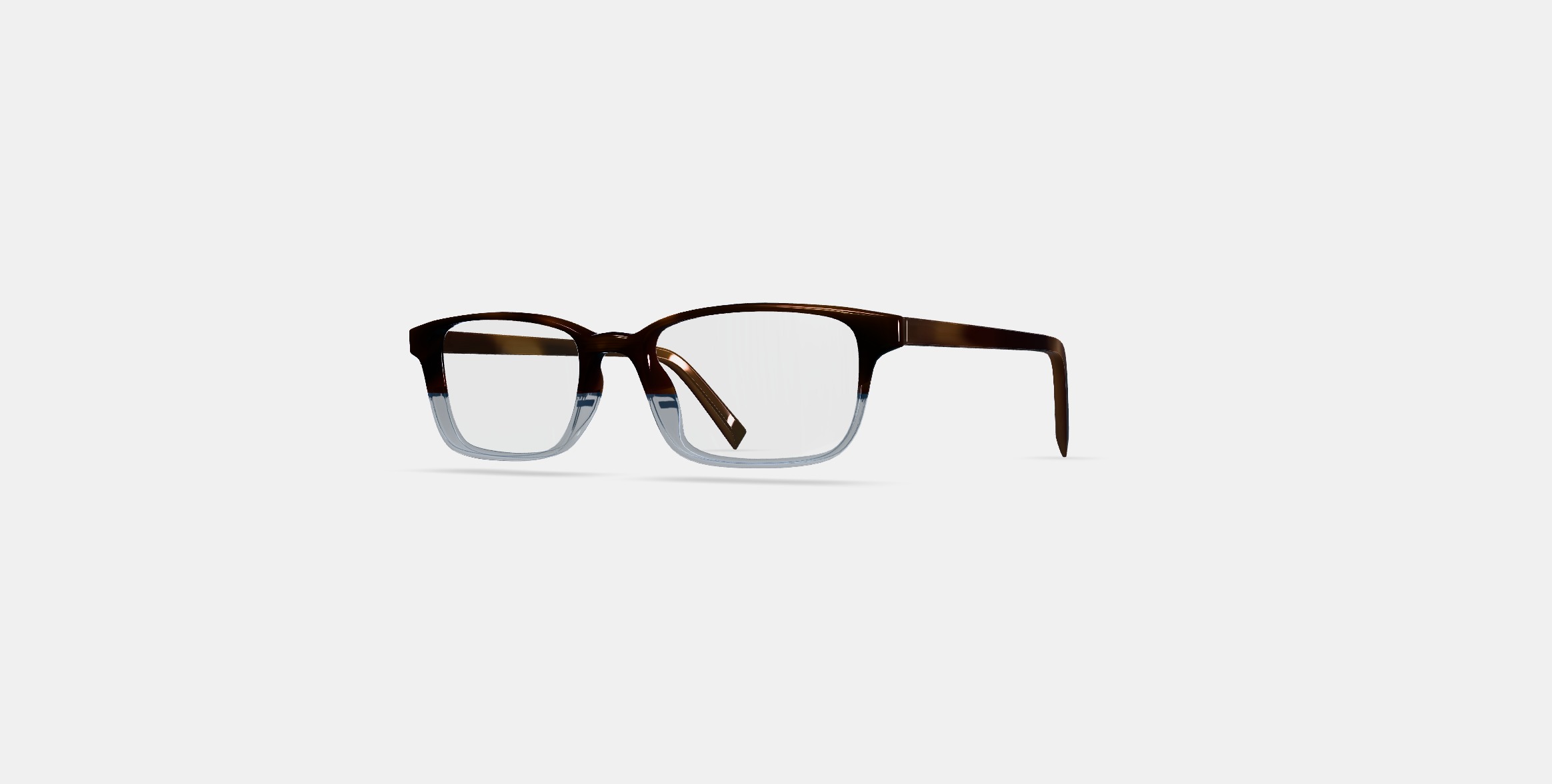 Wilkie Low Bridge Fit Eyeglasses in Eastern Bluebird Fade 3D model_12