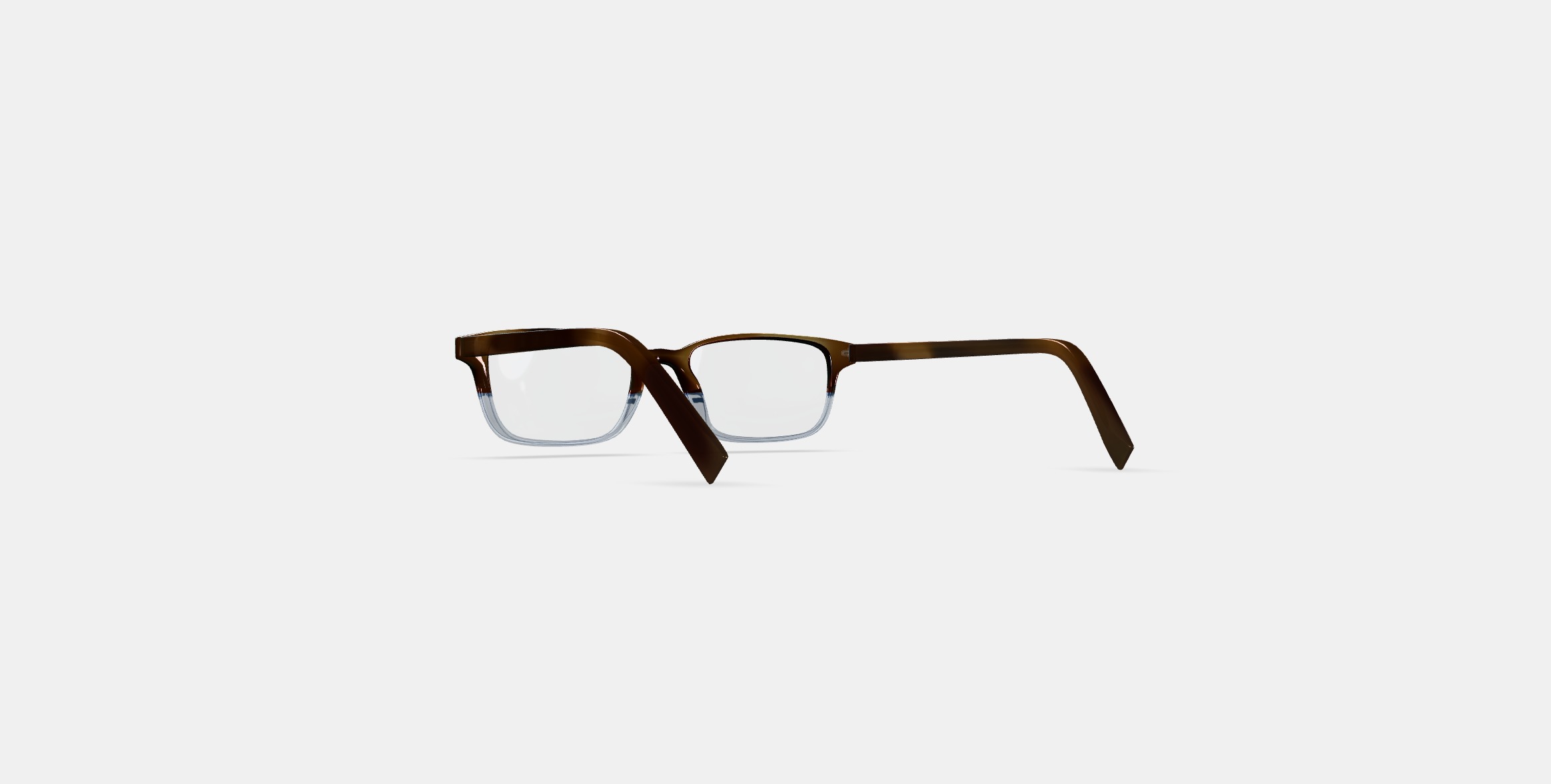 Wilkie Low Bridge Fit Eyeglasses in Eastern Bluebird Fade 3D model_16