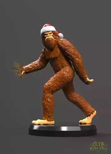 Bigfoot christmas 3D print model