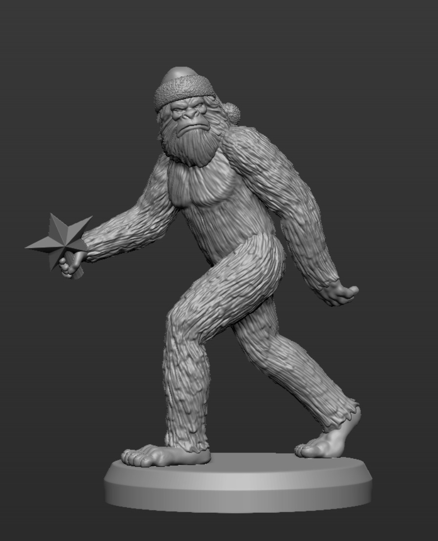 Bigfoot christmas 3D print model_4