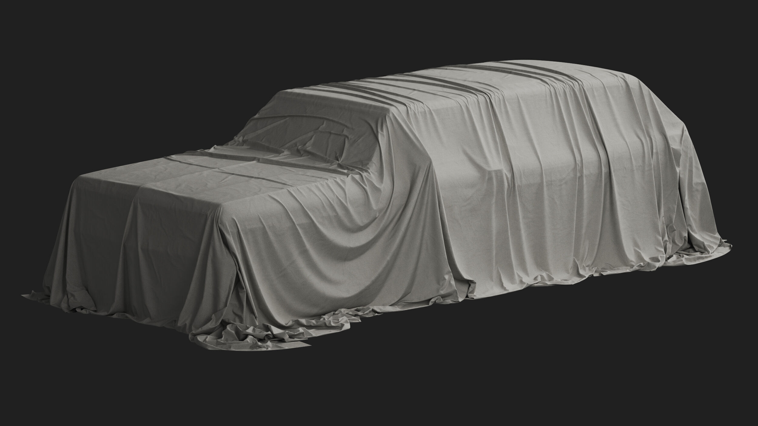 Retro Car Cover 01 3D model_2