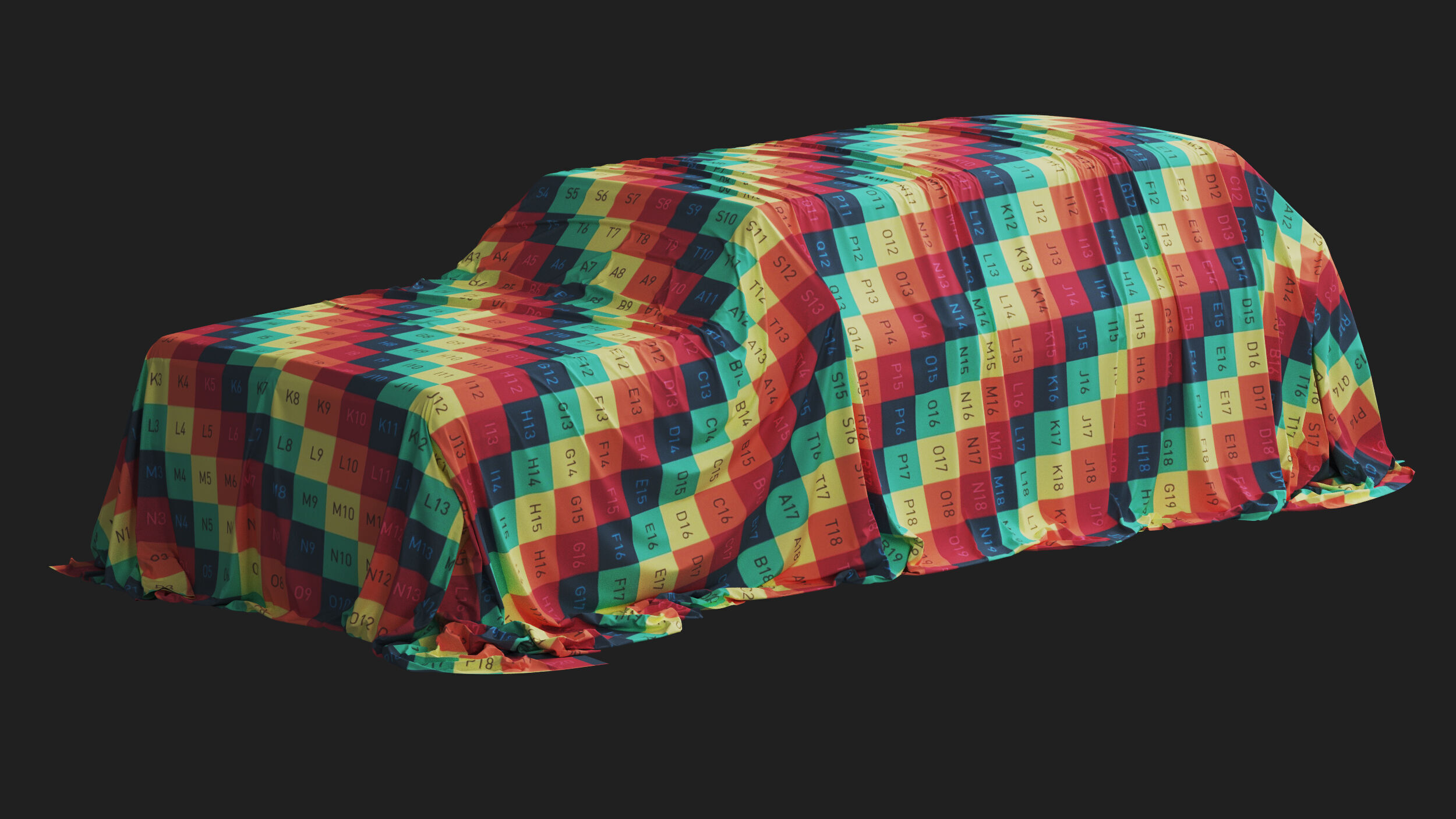 Retro Car Cover 01 3D model_8