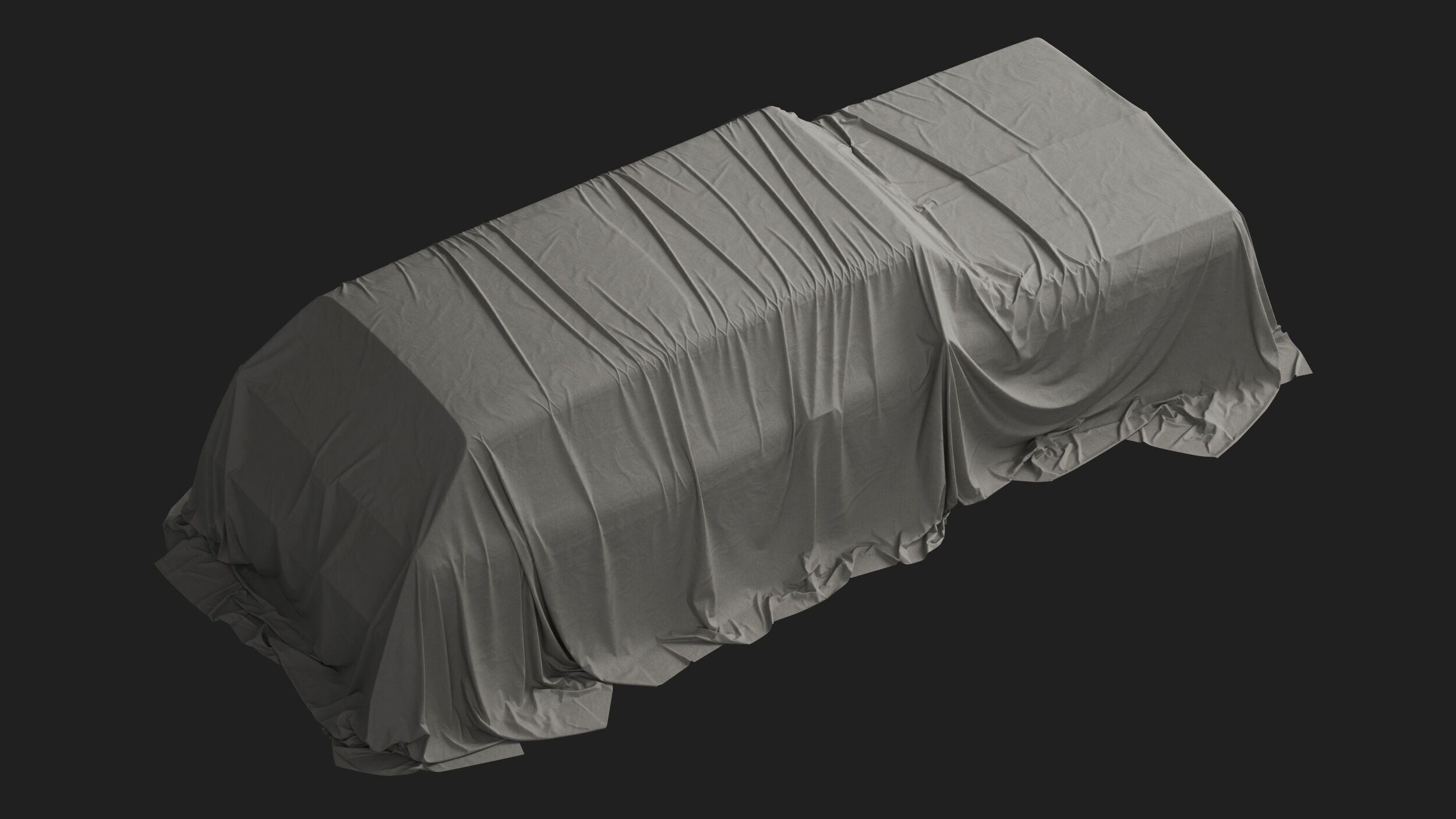 Retro Car Cover 01 3D model_6
