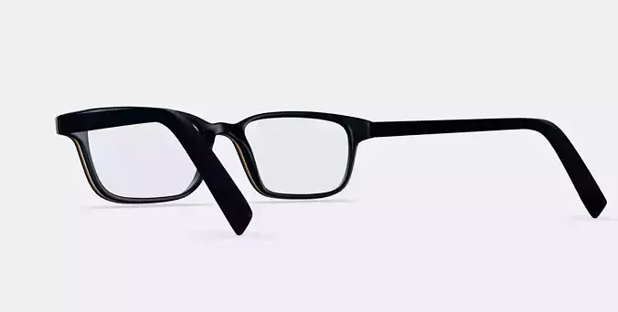 Crane Low Bridge Fit Eyeglasses in Black Matte Eclipse