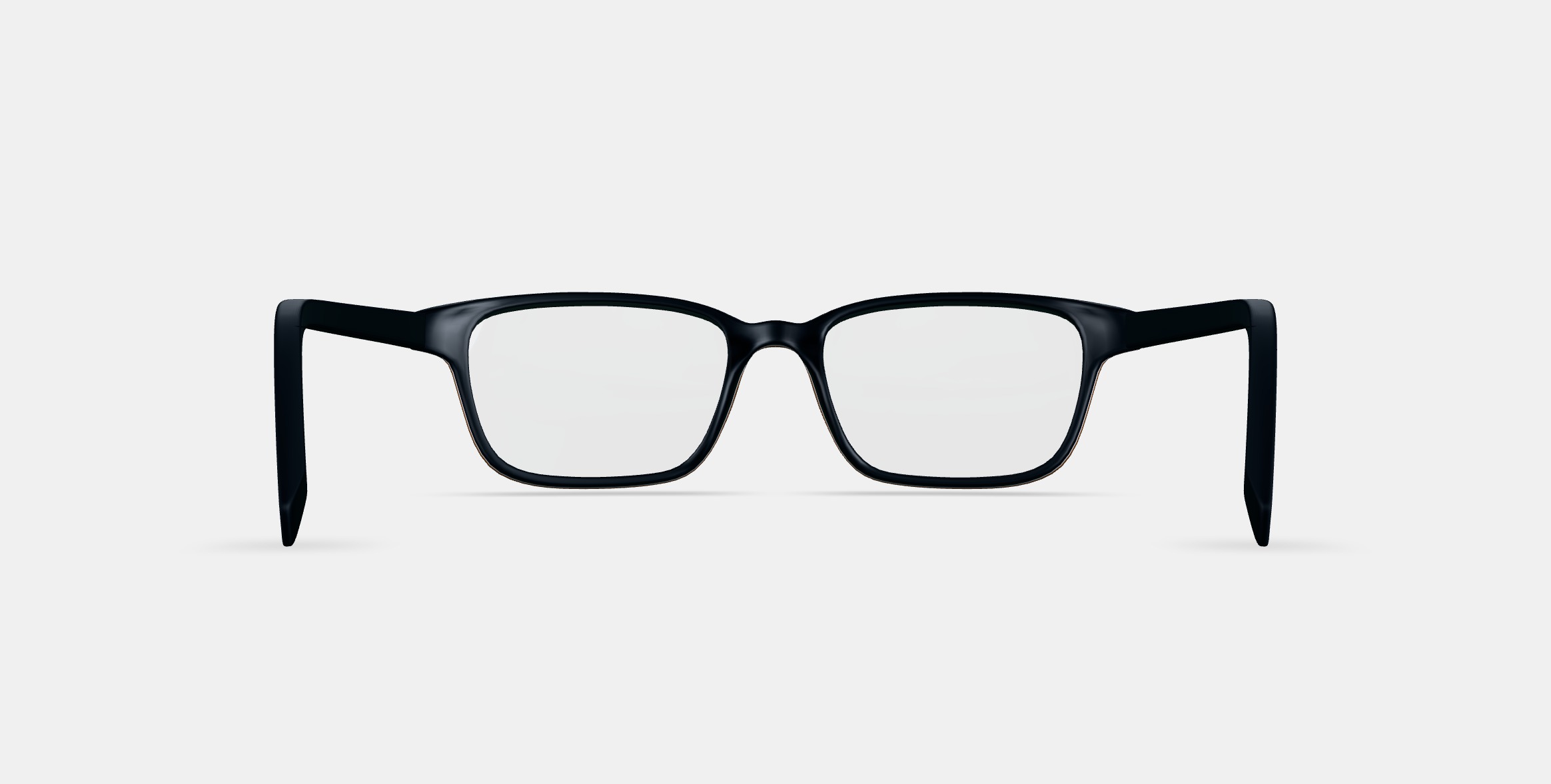 Crane Low Bridge Fit Eyeglasses in Black Matte Eclipse 3D model_15