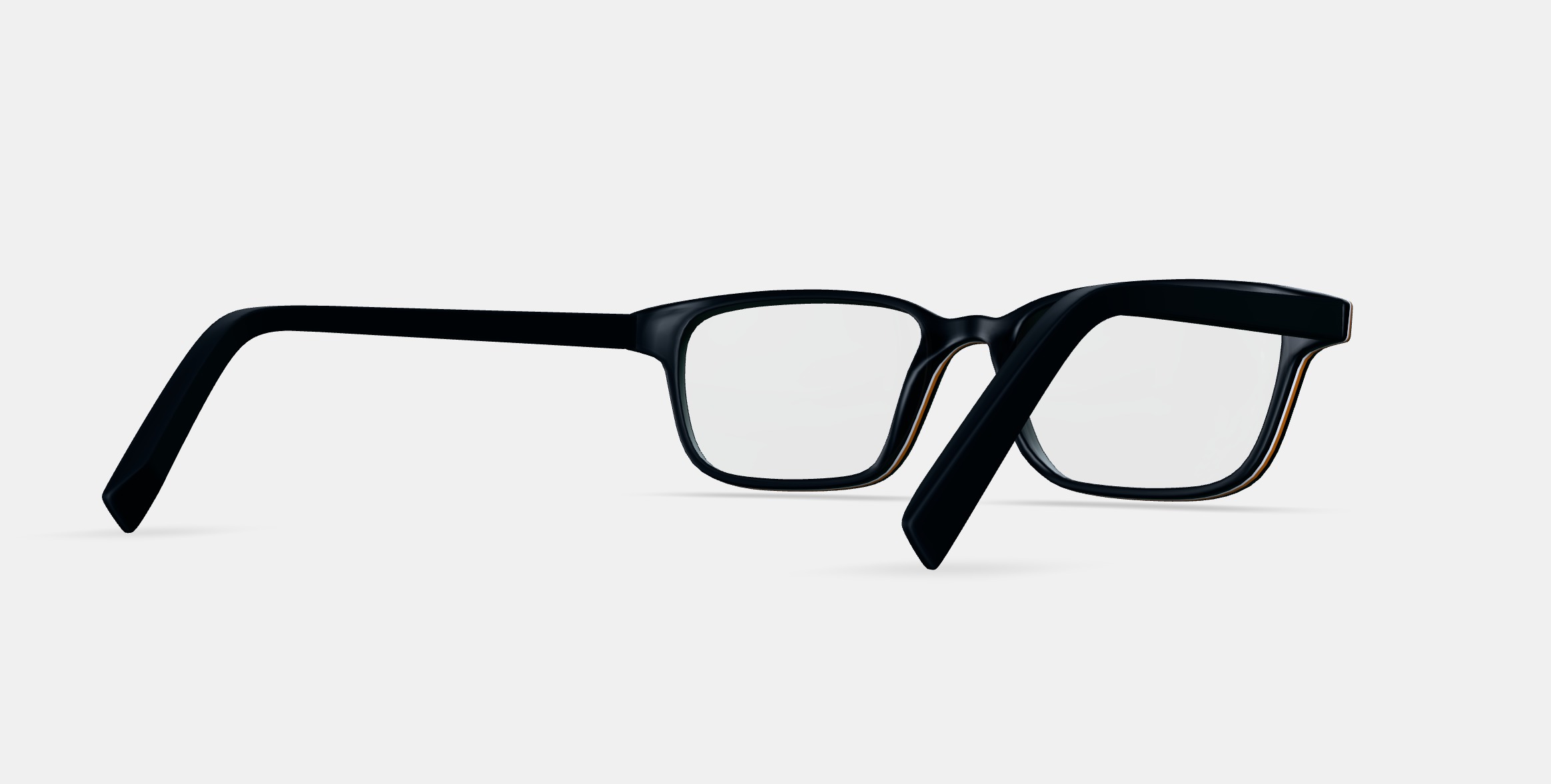 Crane Low Bridge Fit Eyeglasses in Black Matte Eclipse 3D model_6