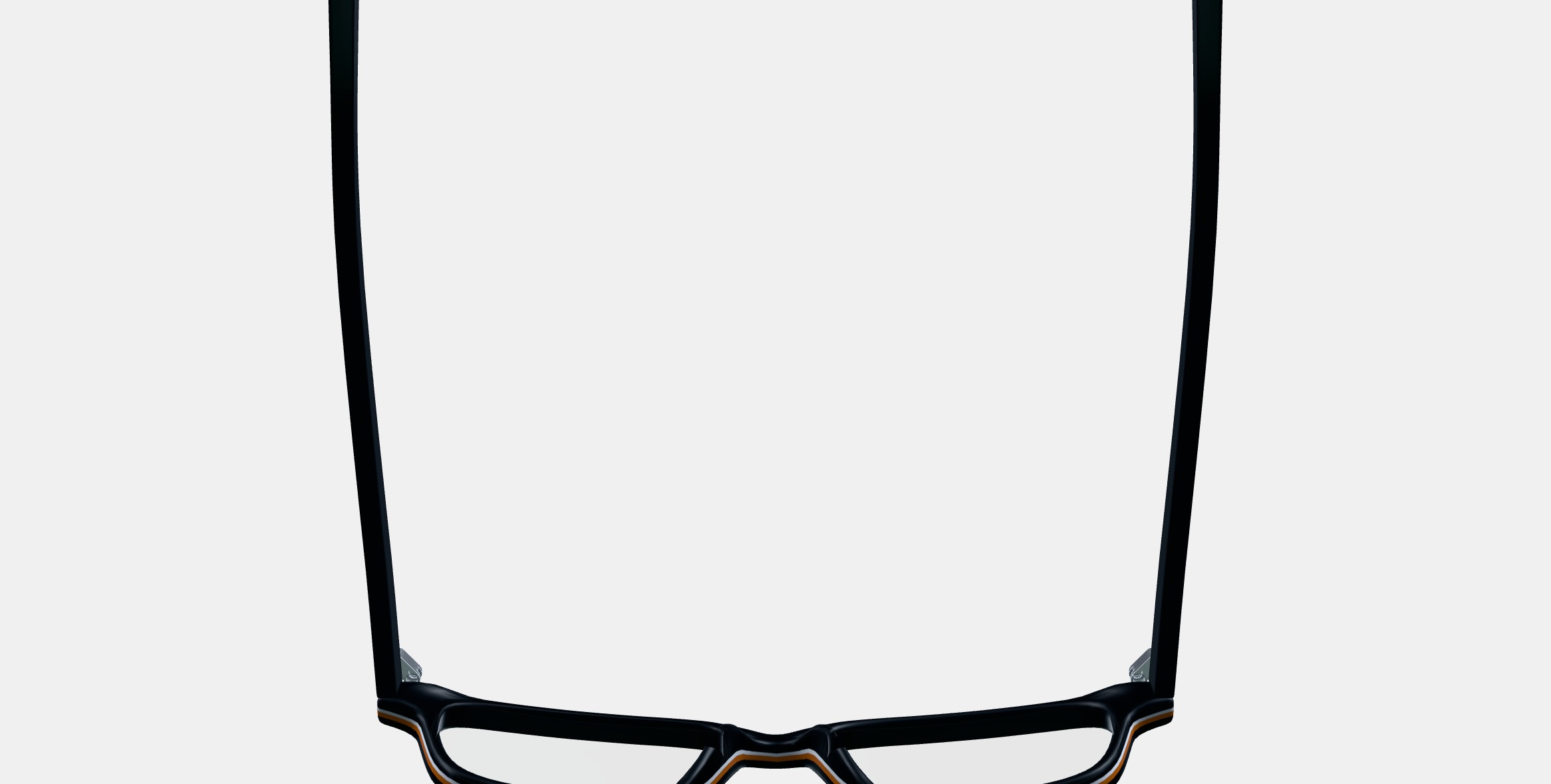 Crane Low Bridge Fit Eyeglasses in Black Matte Eclipse 3D model_8