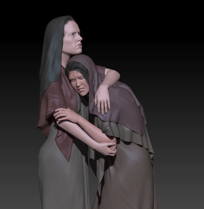 crucifixion of Jesus 3D print model_4