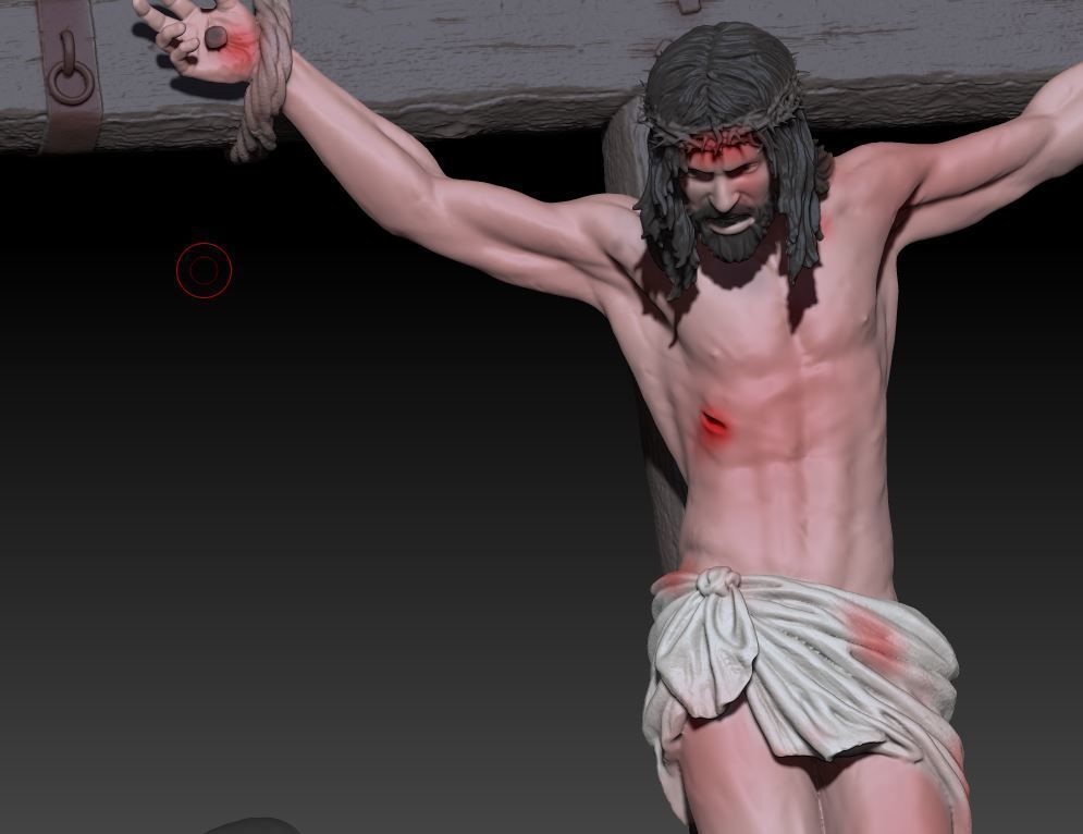 crucifixion of Jesus 3D print model_3