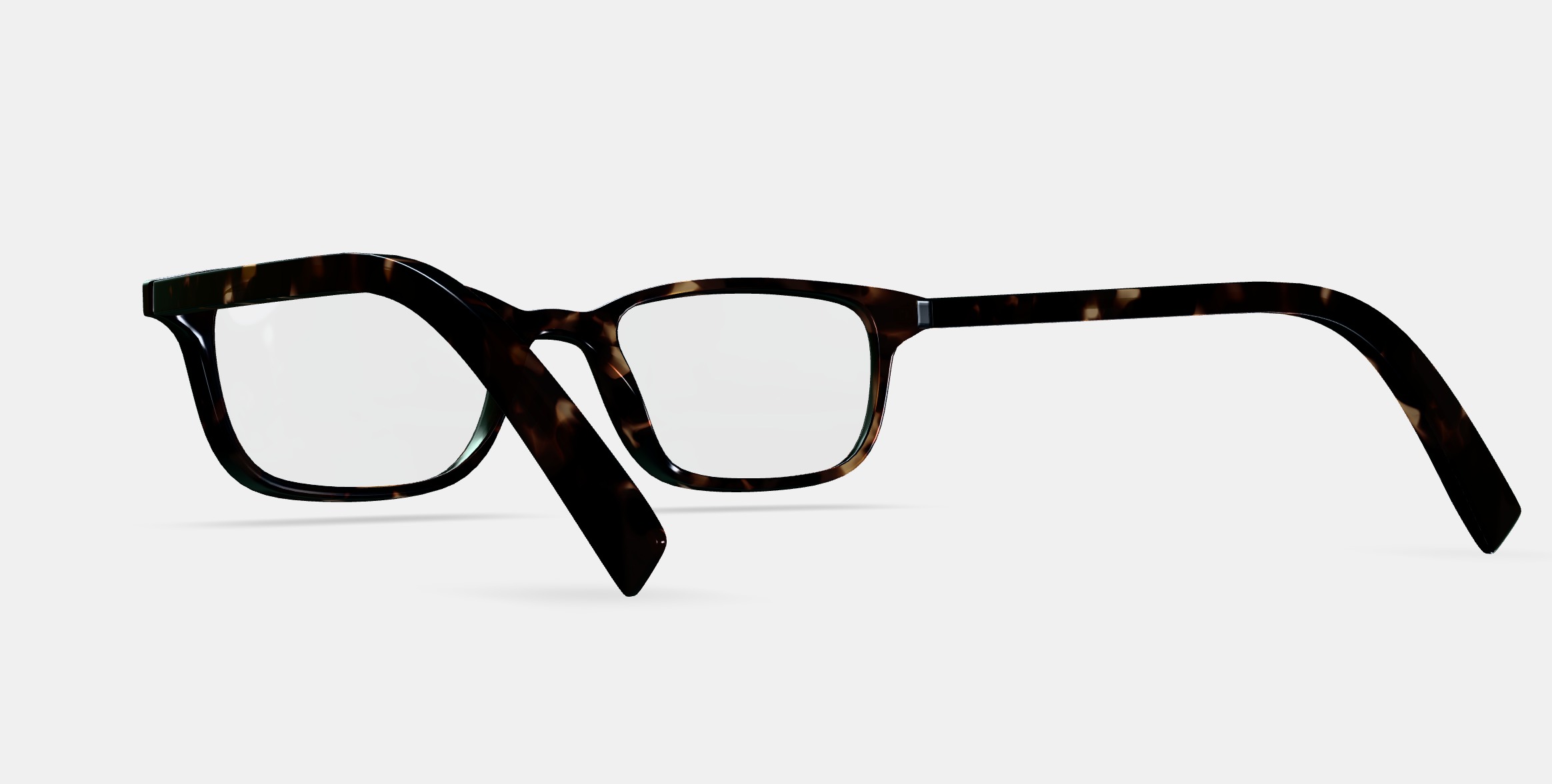 Oliver Low Bridge Fit Eyeglasses in Whiskey Tortoise 3D model_2