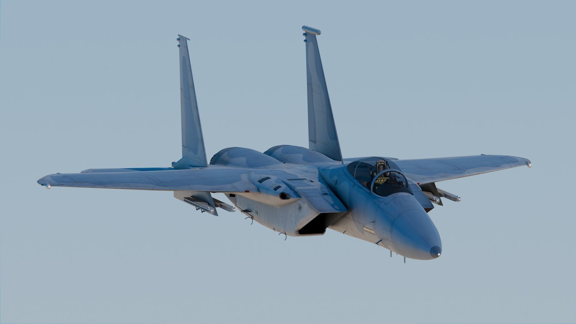 McDonnell Douglas F-15 Eagle 3D model_2