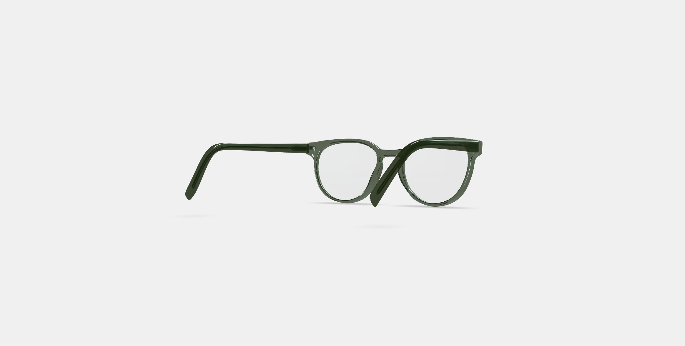 Wright Low Bridge Fit Eyeglasses in Rosemary Crystal 3D model_5