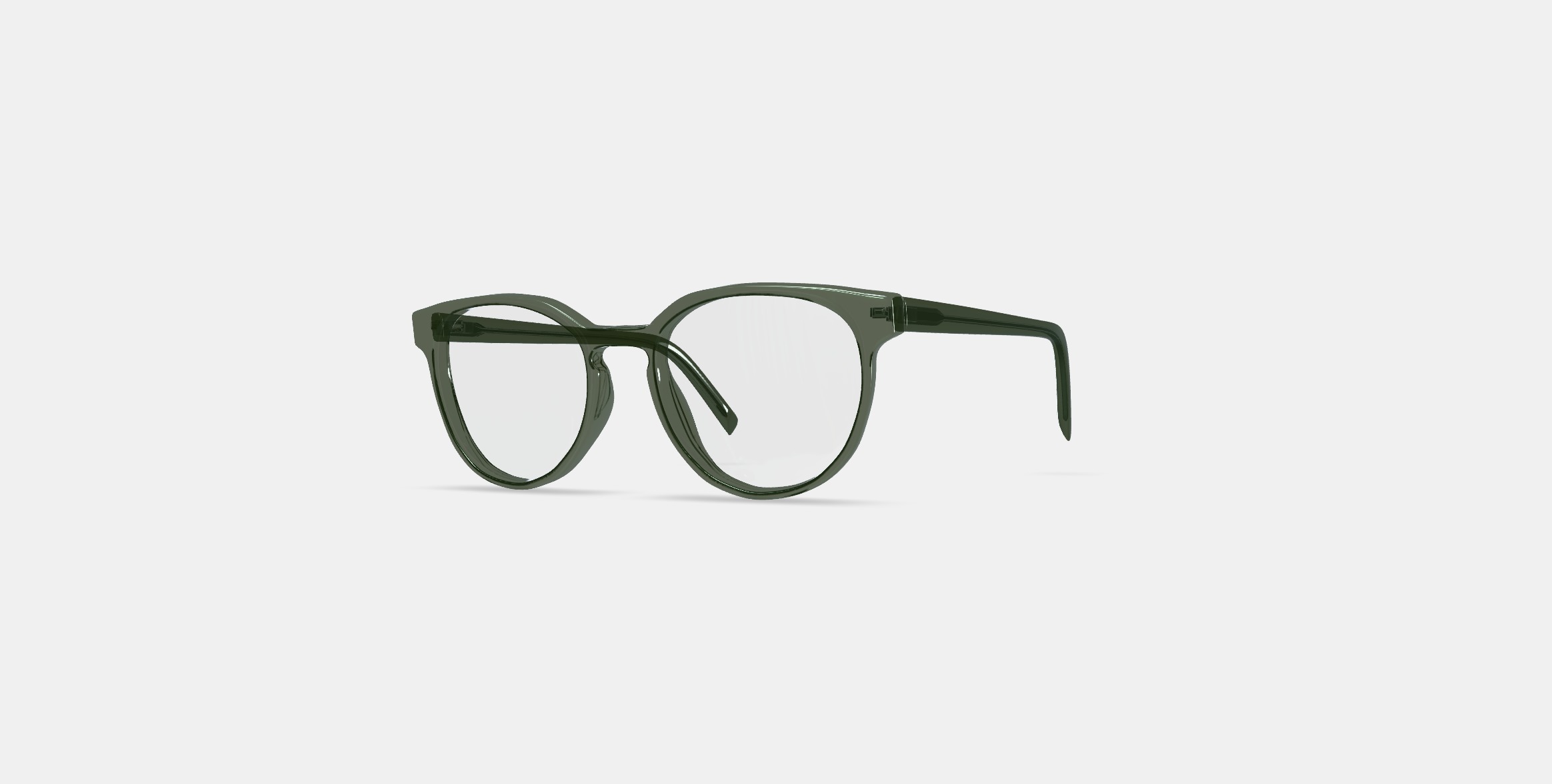 Wright Low Bridge Fit Eyeglasses in Rosemary Crystal 3D model_12