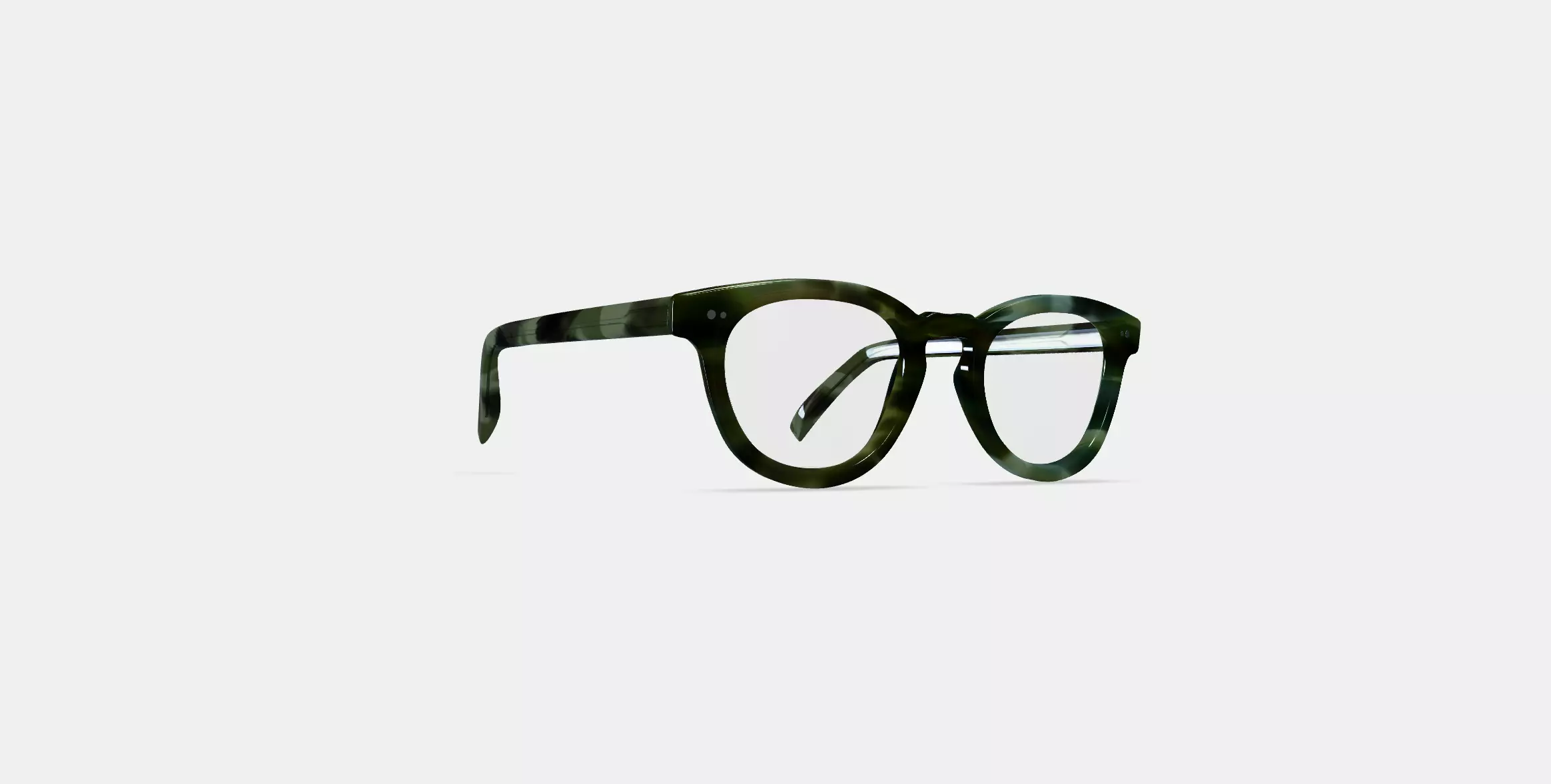 Ainsley Low Bridge Fit Eyeglasses in Striped Cypress 3D model_0