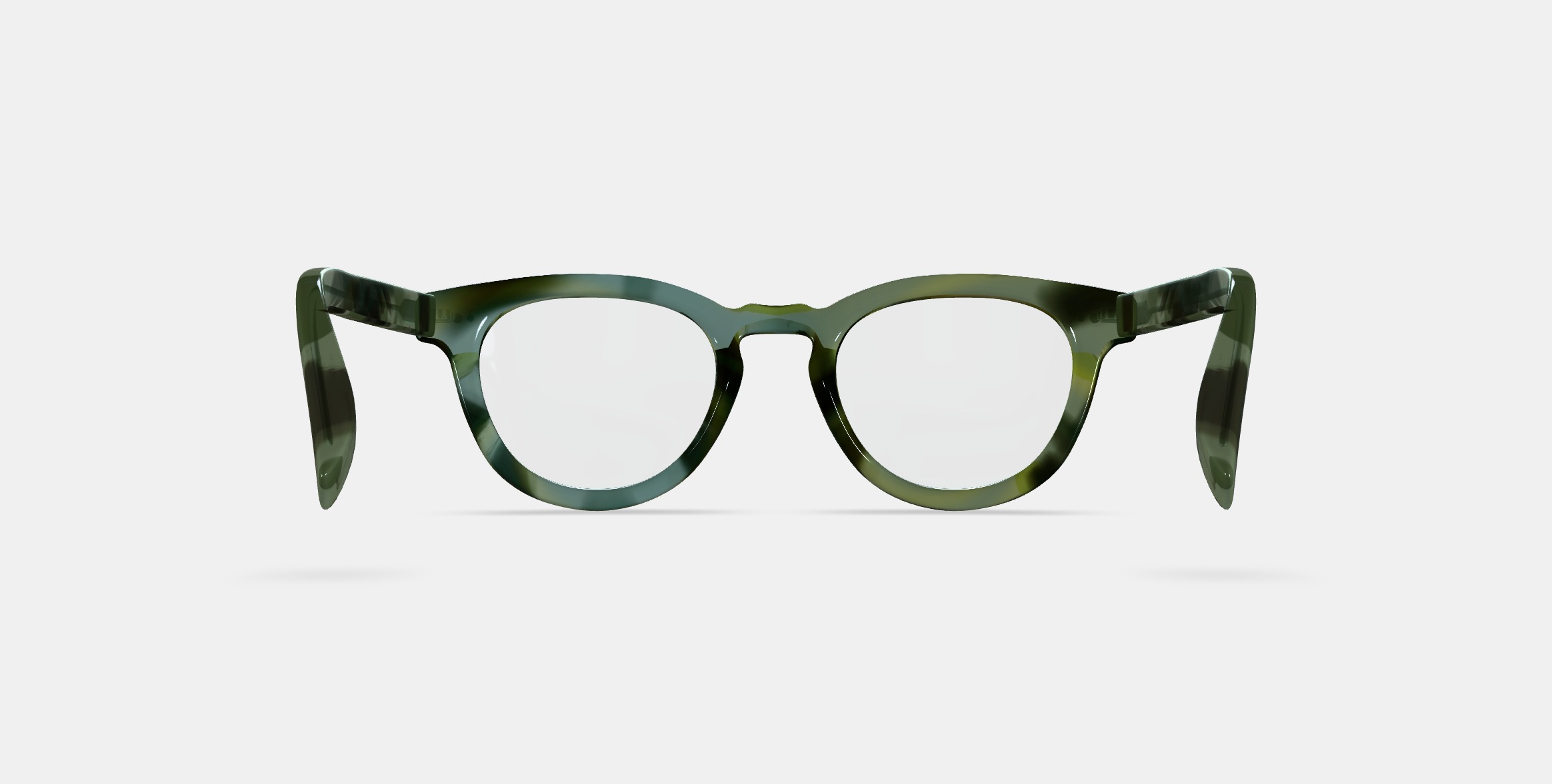 Ainsley Low Bridge Fit Eyeglasses in Striped Cypress 3D model_15