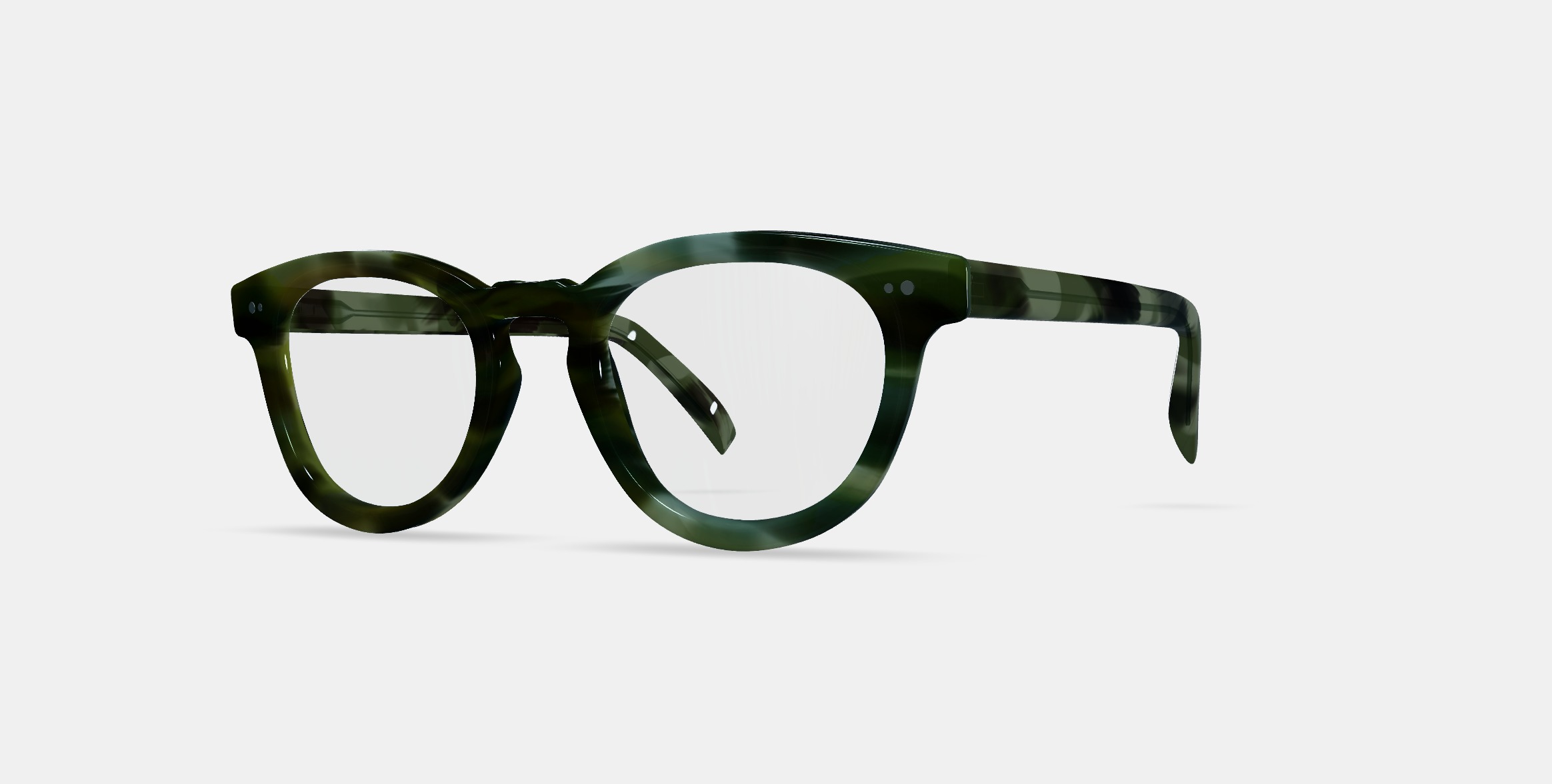 Ainsley Low Bridge Fit Eyeglasses in Striped Cypress 3D model_13