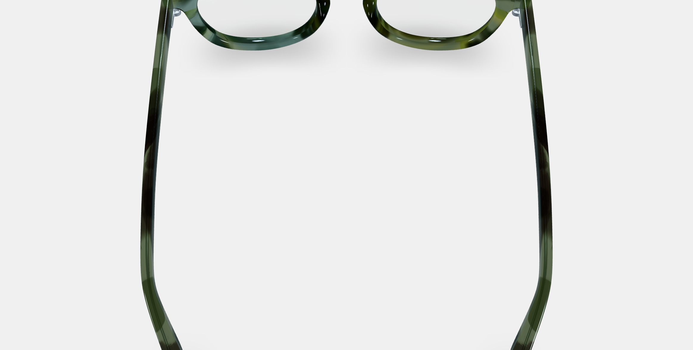 Ainsley Low Bridge Fit Eyeglasses in Striped Cypress 3D model_4