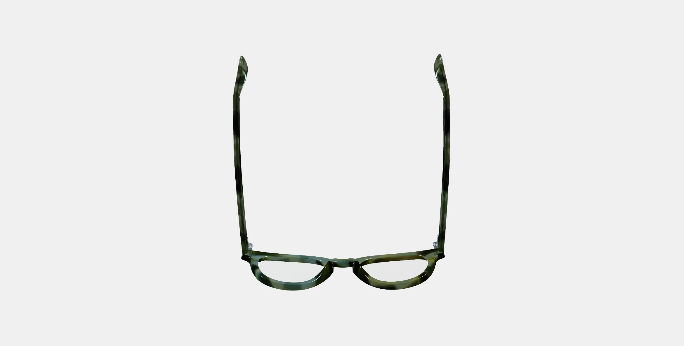 Ainsley Low Bridge Fit Eyeglasses in Striped Cypress 3D model_7