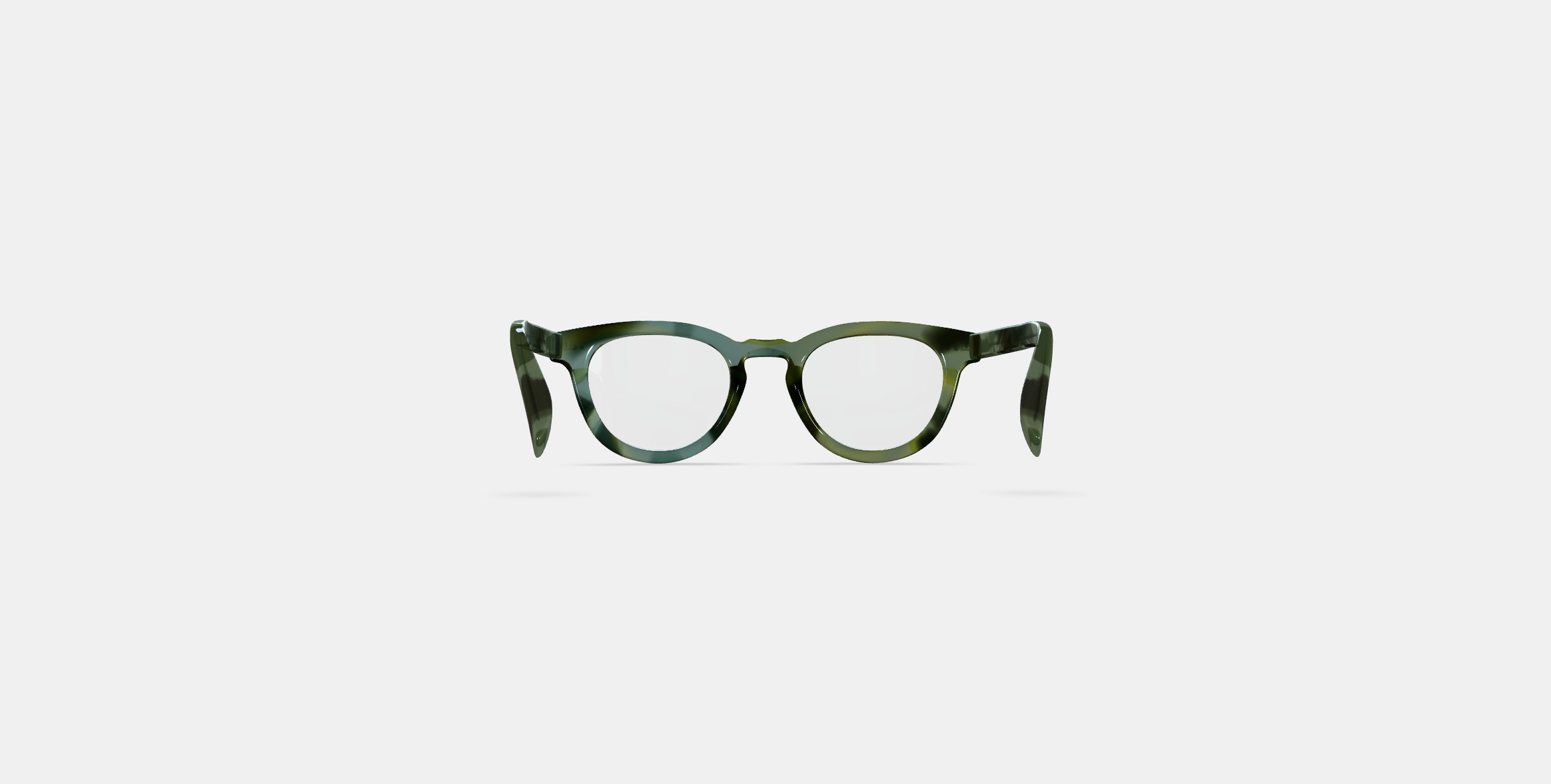 Ainsley Low Bridge Fit Eyeglasses in Striped Cypress 3D model_14